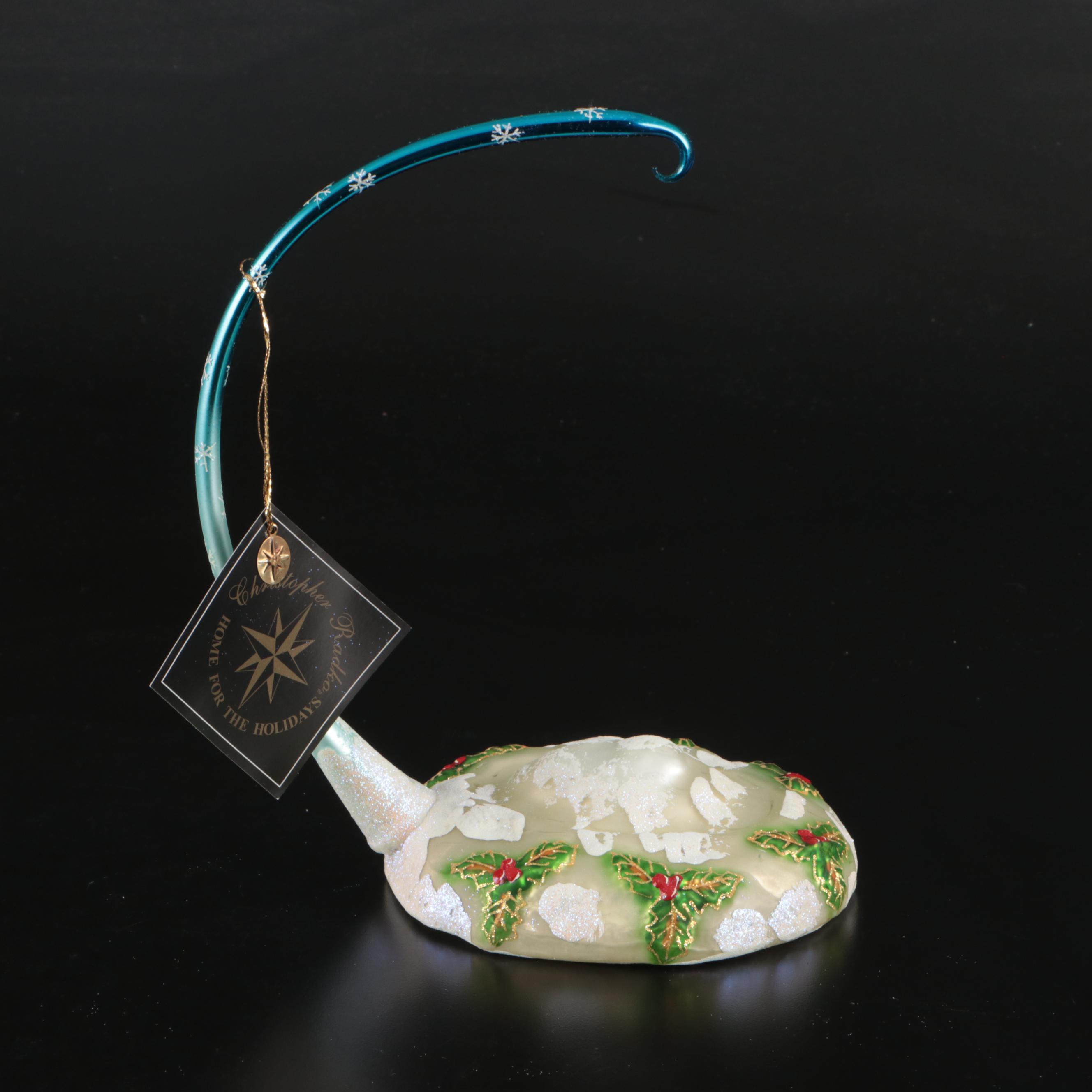 Christopher Radko "Home for the Holidays" and "Midnight Magic" Glass Ornaments