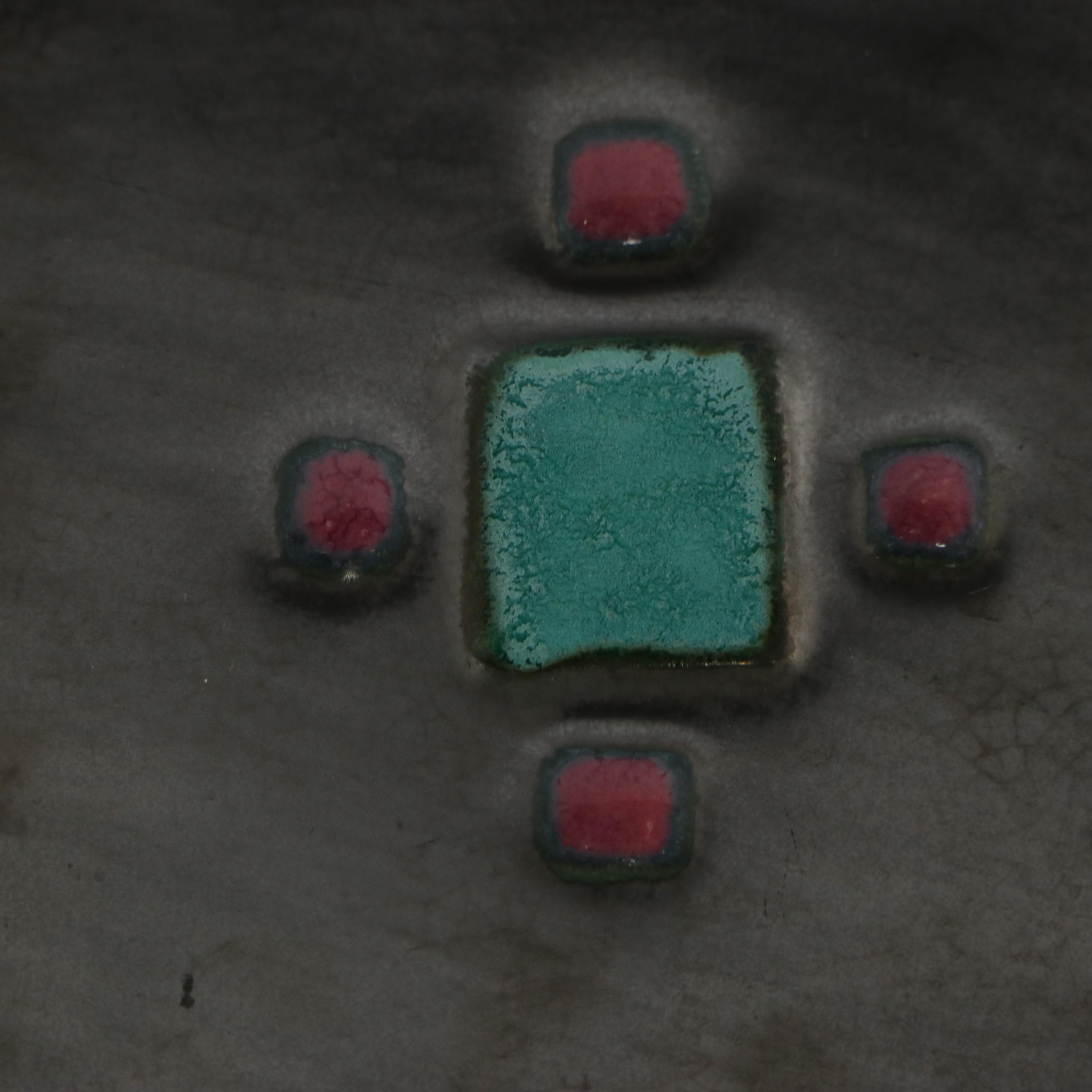 Rob Sanders Southwestern Petroglyph Style and Other Square Ceramic Plates