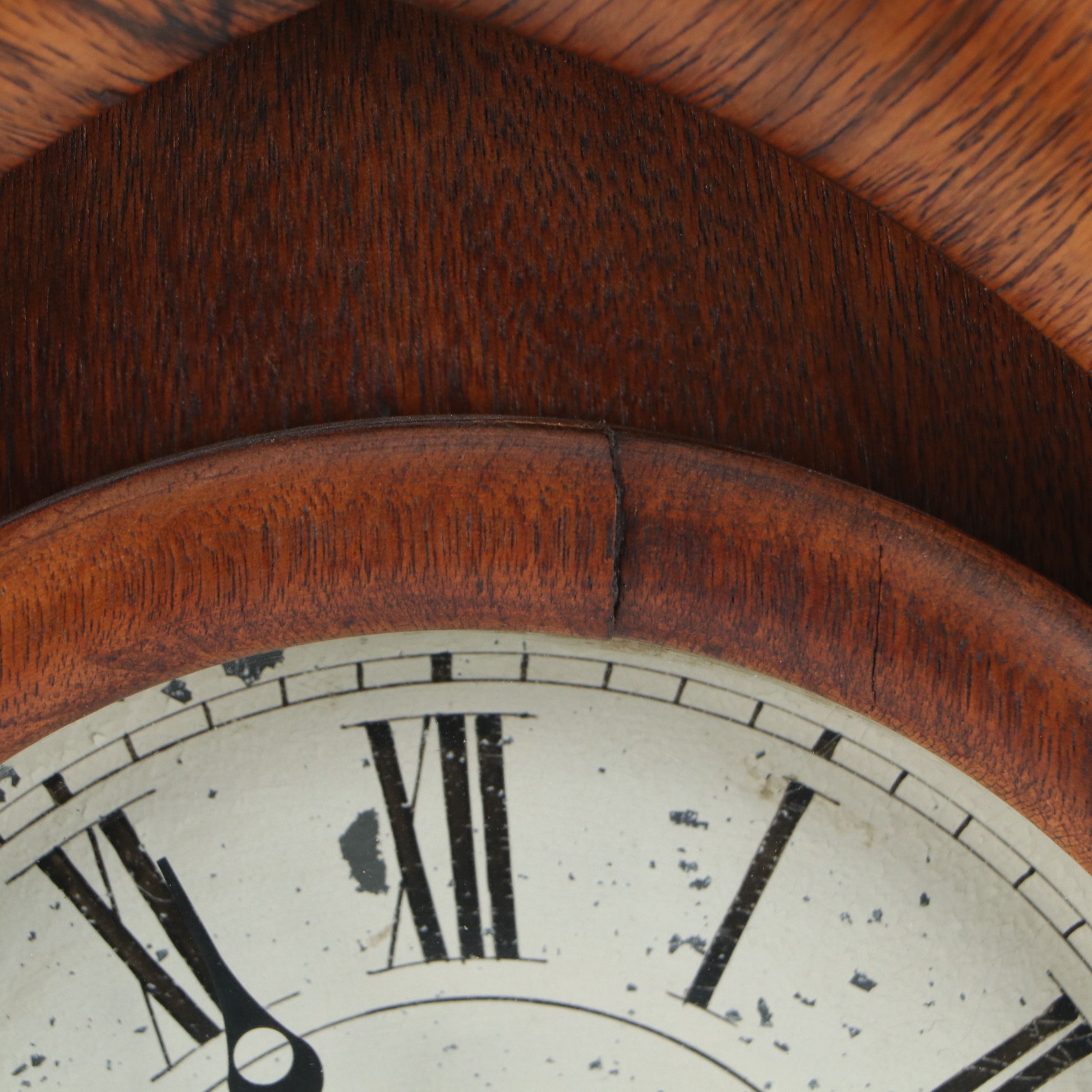 Daniel Pratt & Sons Beehive Mantel Clock with Reverse Painted Glass Panel