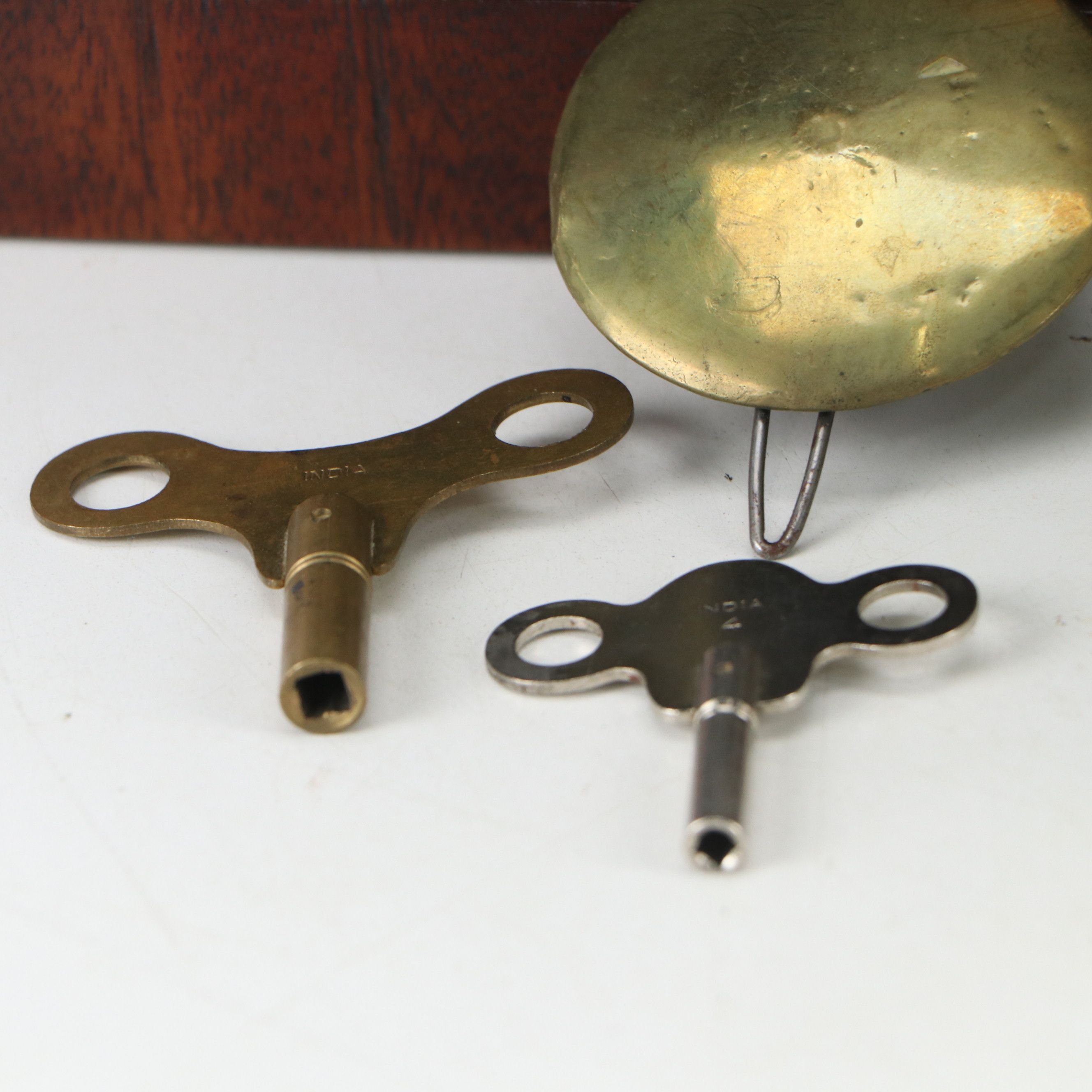 Daniel Pratt & Sons Beehive Mantel Clock with Reverse Painted Glass Panel