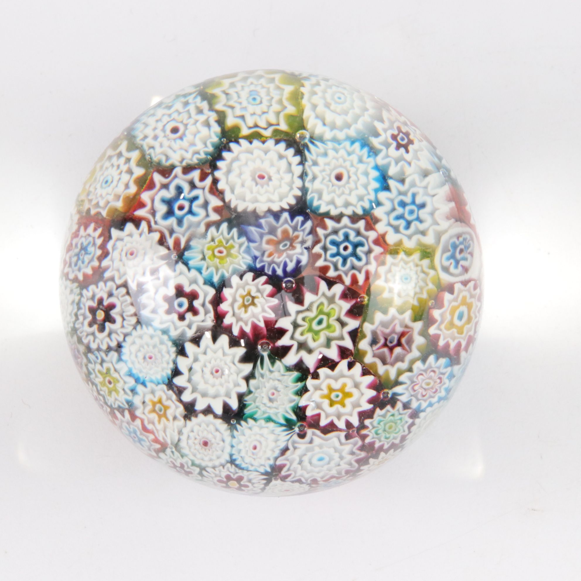 Italian Murano Millefiori and Spiral Swirl Glass Paperweights with John Deacons