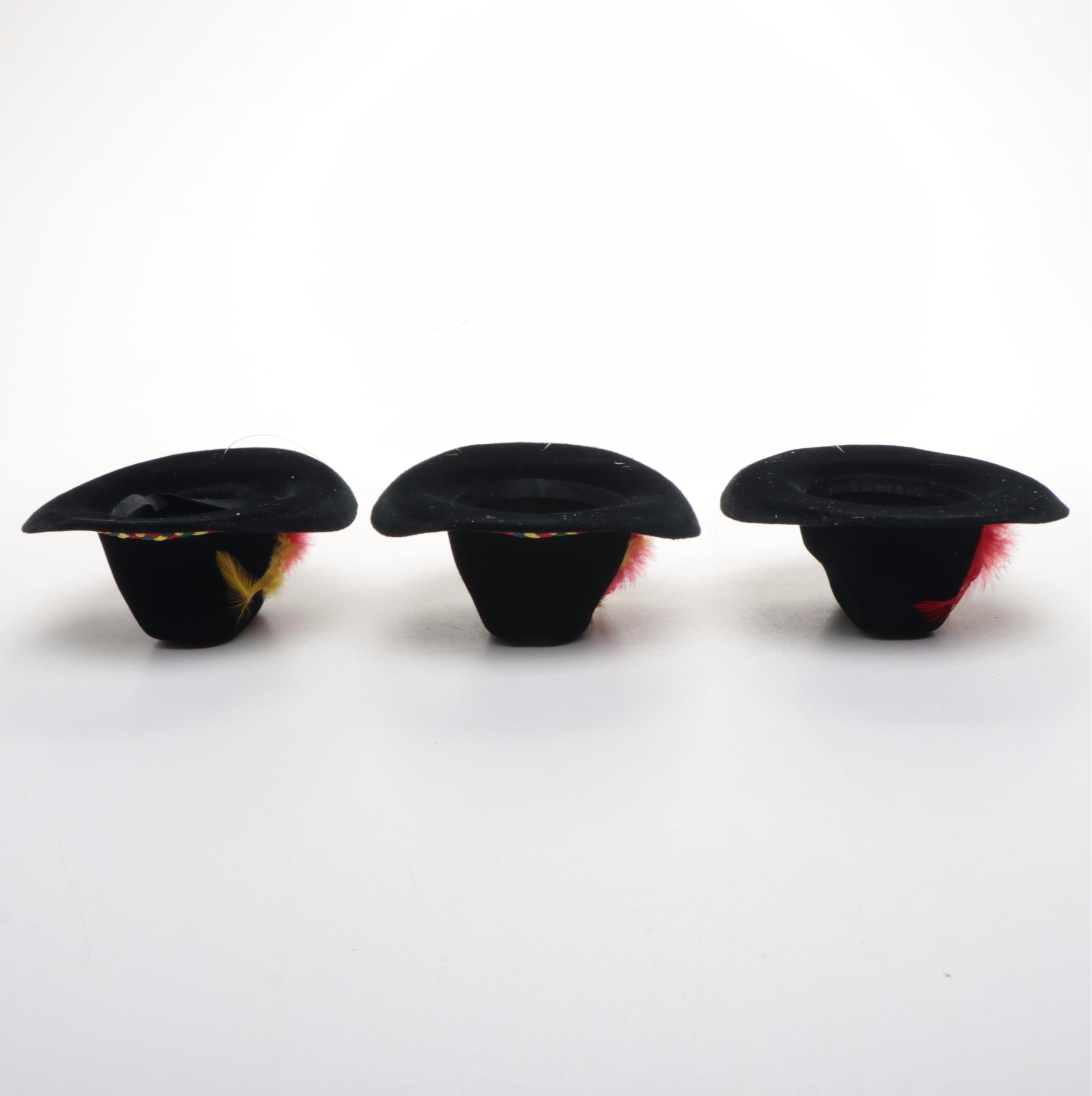 Dept. 56 Rodeo Hat Company Felt Christmas Tree Ornaments