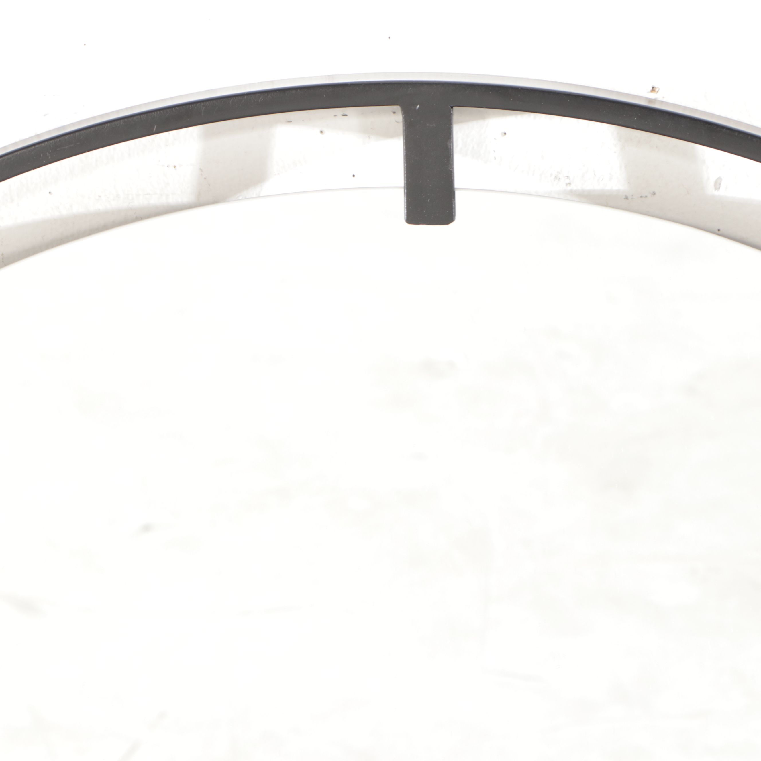 Uttermost Contemporary Black Metal Framed Wall Mirror