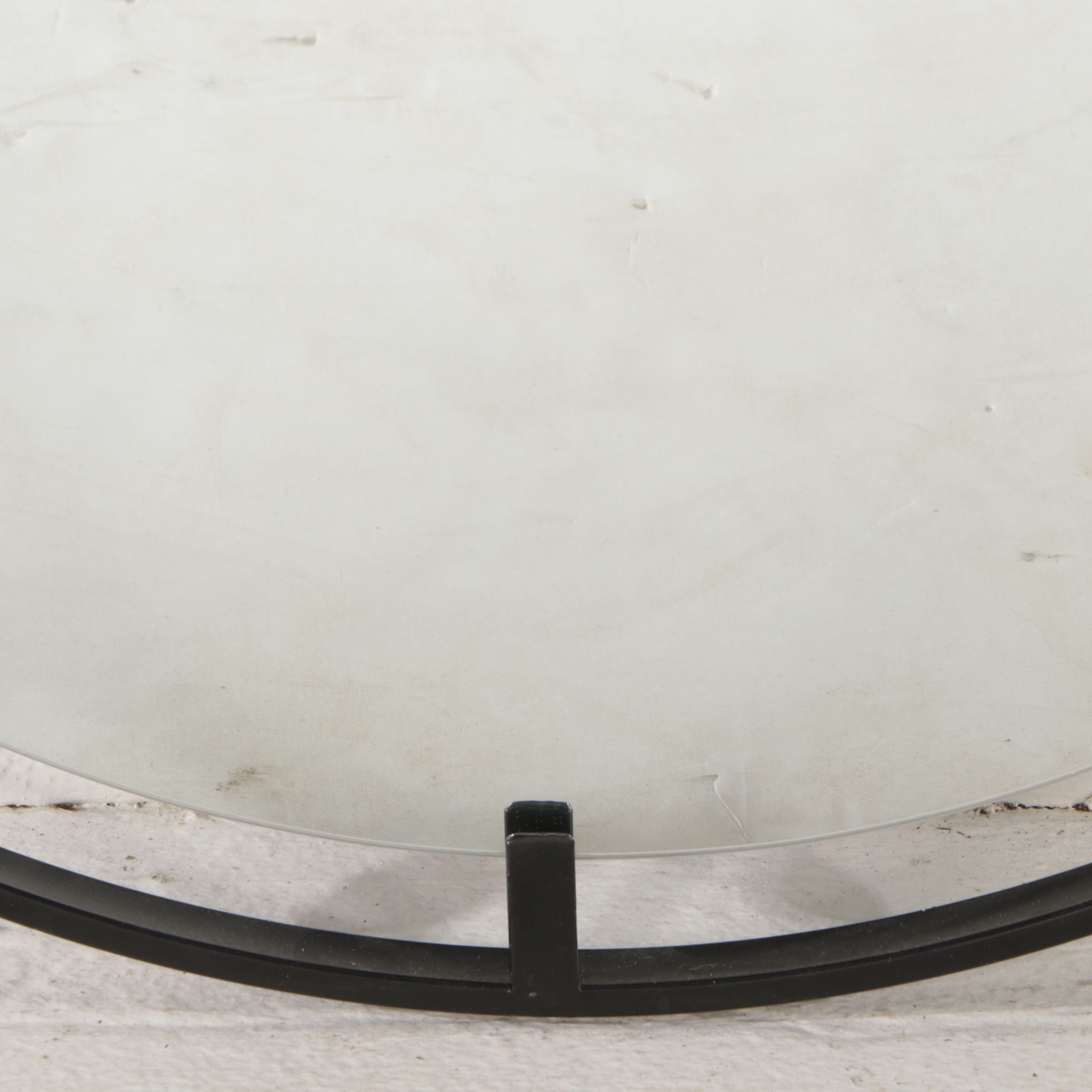 Uttermost Contemporary Black Metal Framed Wall Mirror