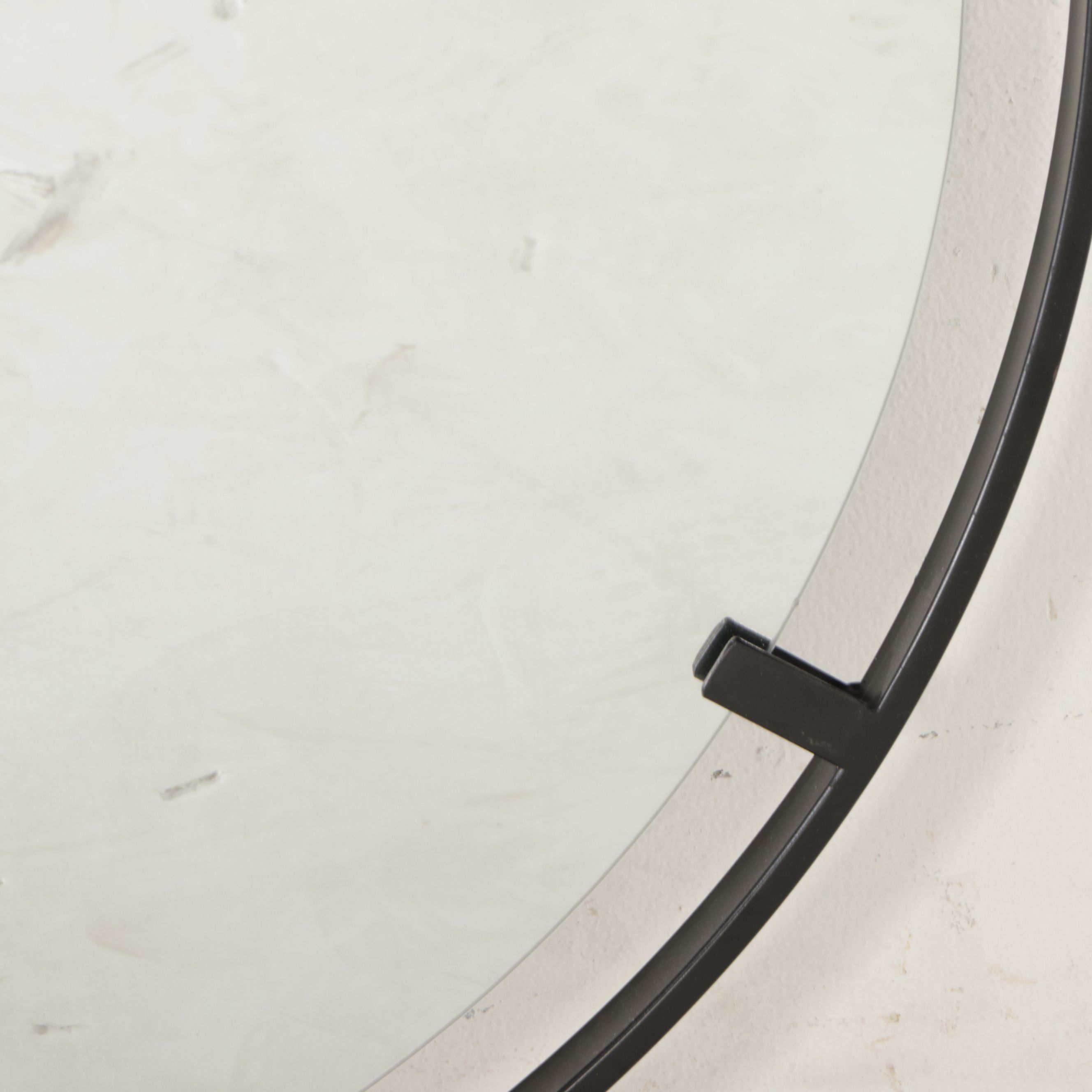 Uttermost Contemporary Black Metal Framed Wall Mirror