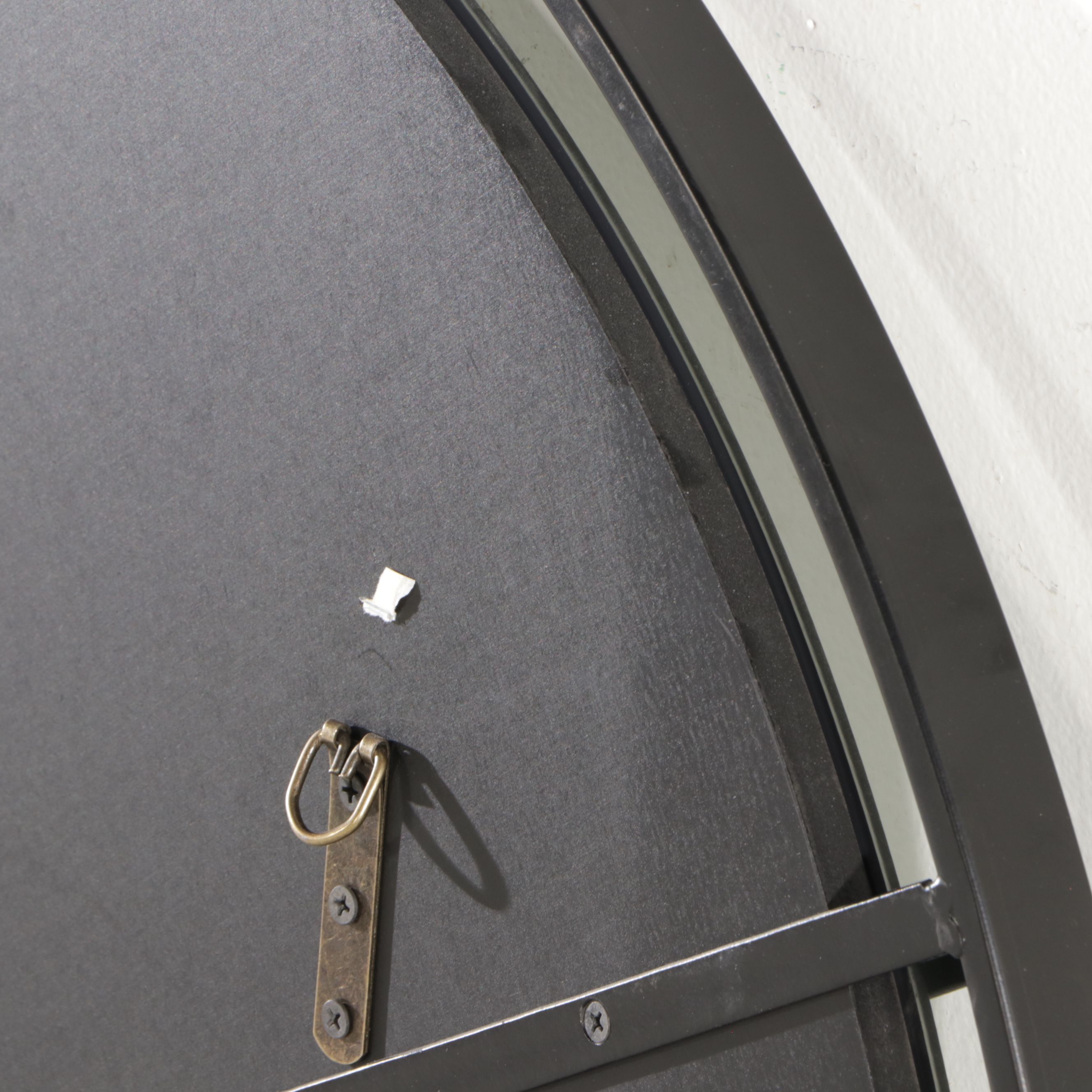 Uttermost Contemporary Black Metal Framed Wall Mirror