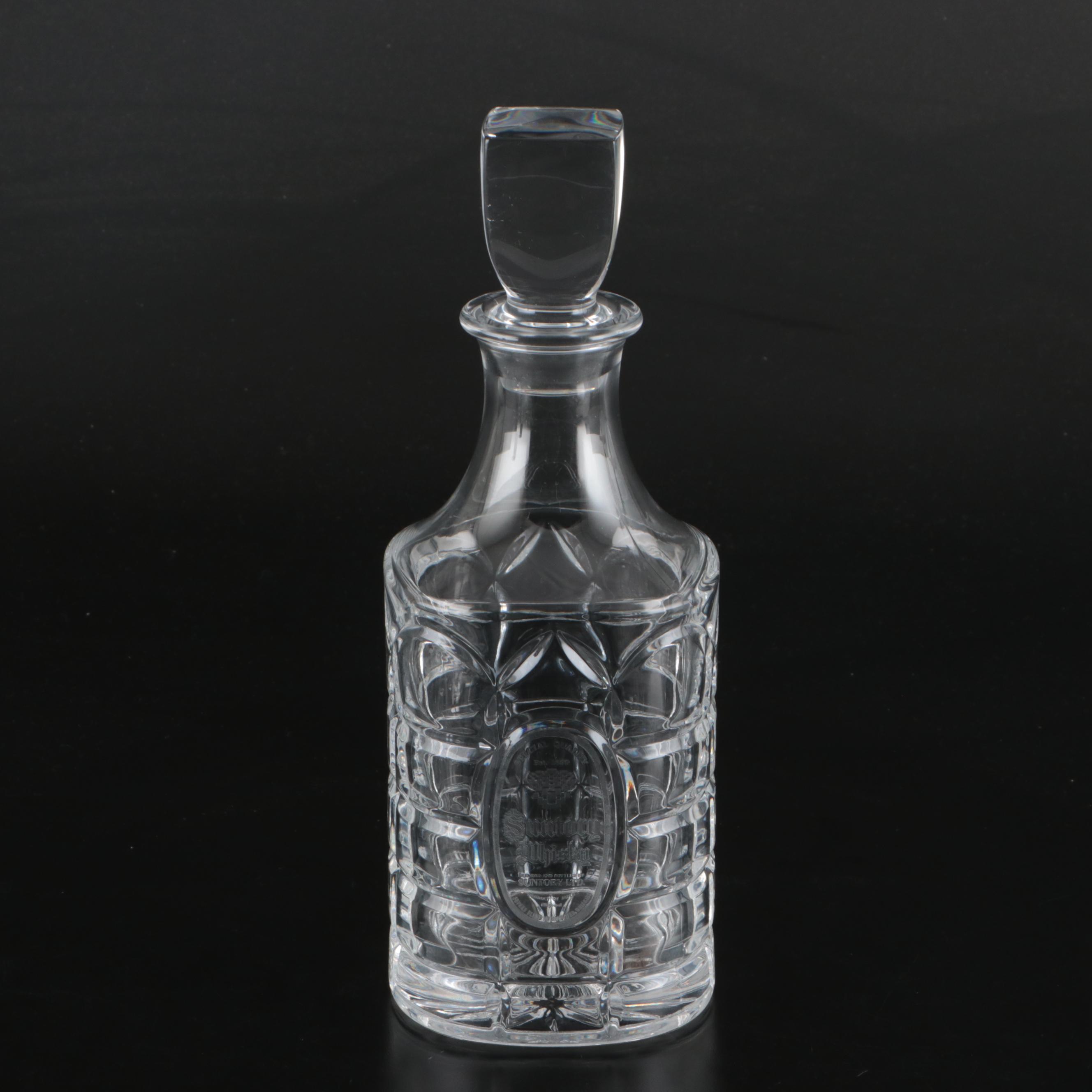 Suntory "Relief Cristal" Decanter and Jug with "Golden Cristal" Glasses