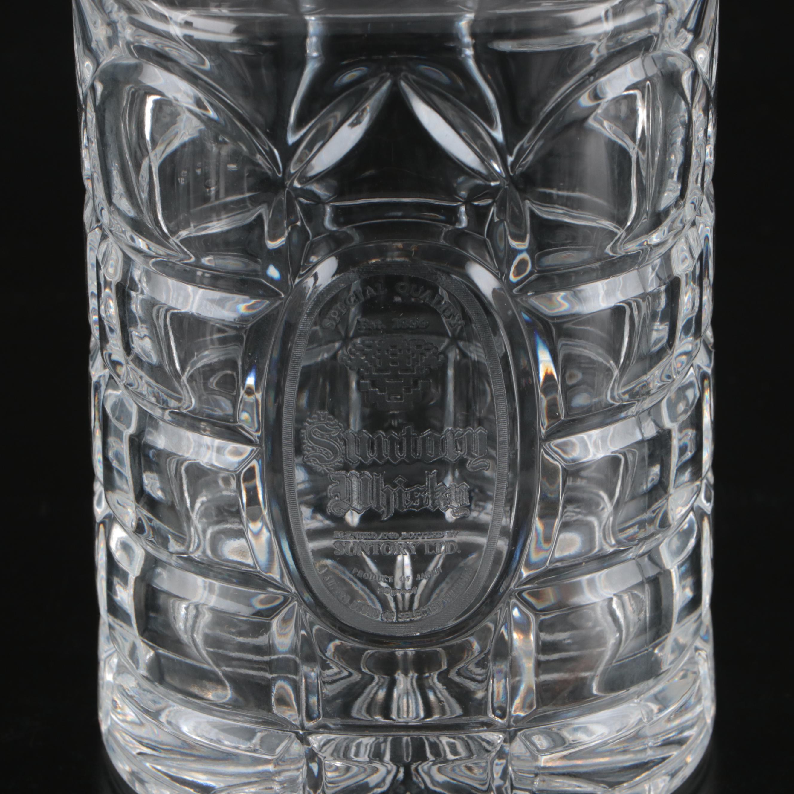 Suntory "Relief Cristal" Decanter and Jug with "Golden Cristal" Glasses