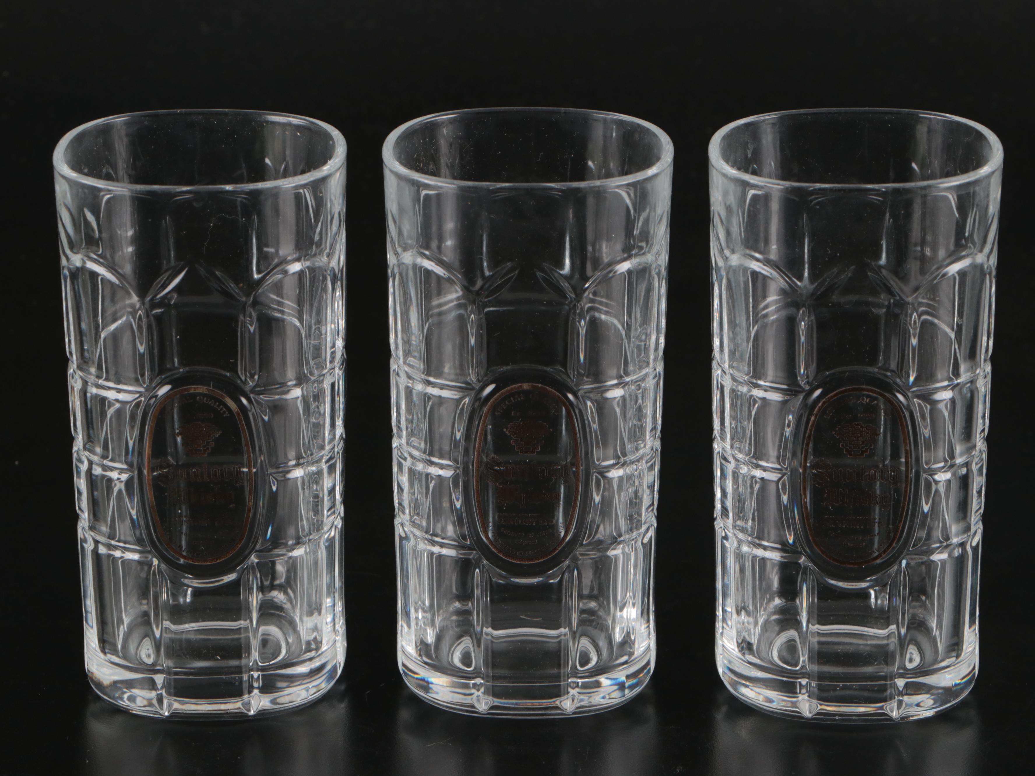 Suntory "Relief Cristal" Decanter and Jug with "Golden Cristal" Glasses