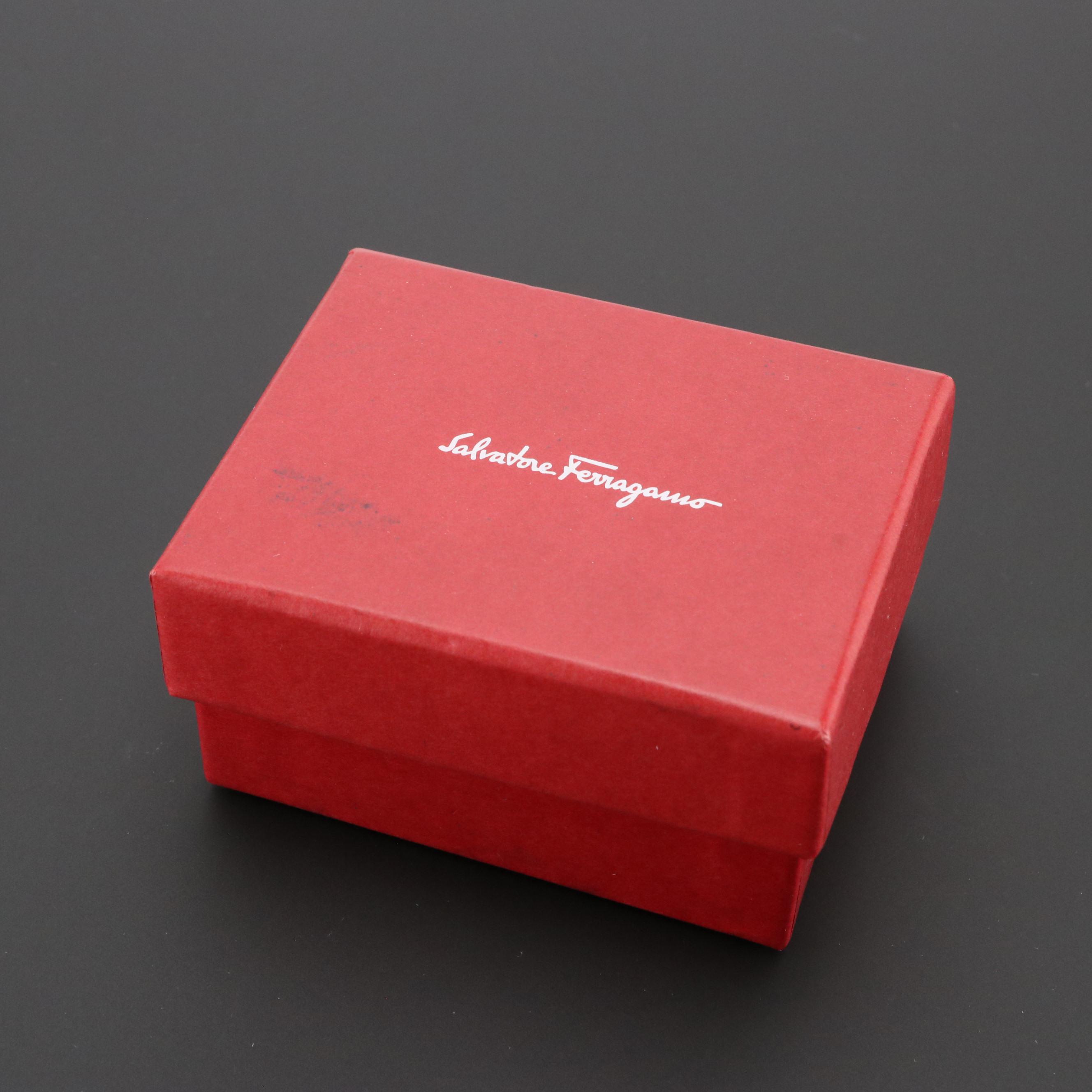 Salvatore Ferragamo Silver Tone Gancini Wrap Bracelet in Pink Leather