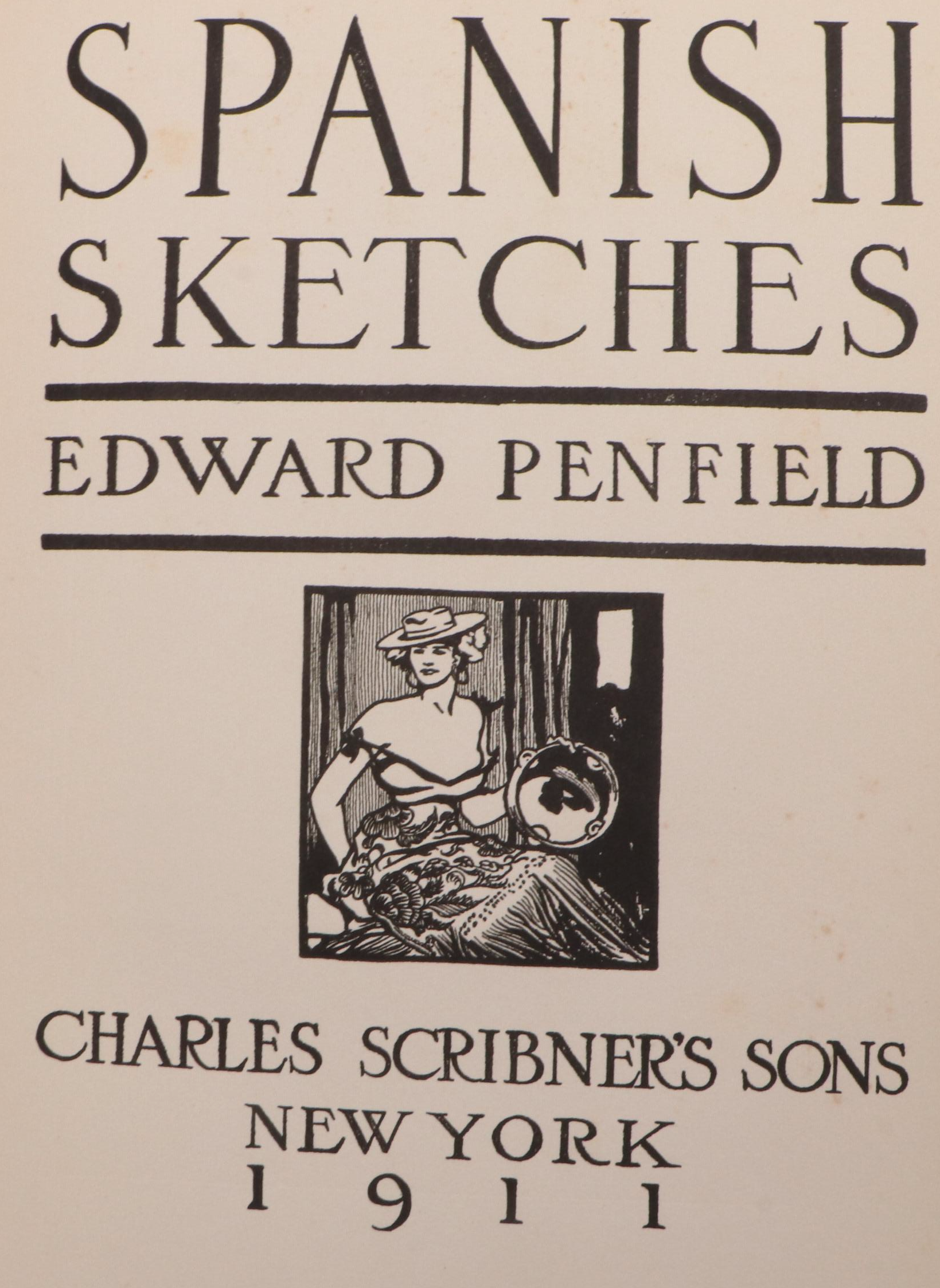 First Printing "Spanish Sketches" by Edward Penfield, 1911