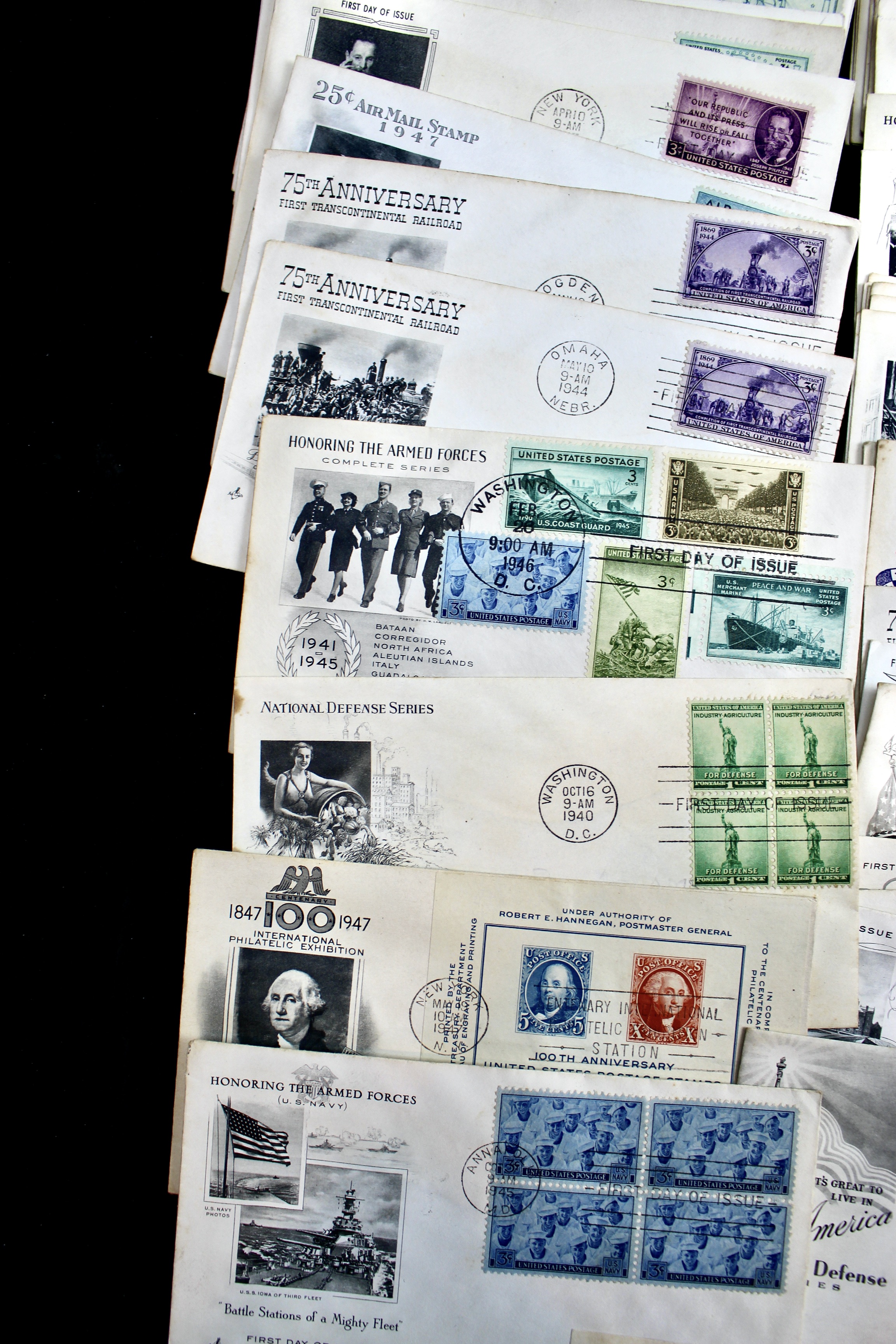 Over 270 Earlier U.S. First Day Covers, 1937 to 1949