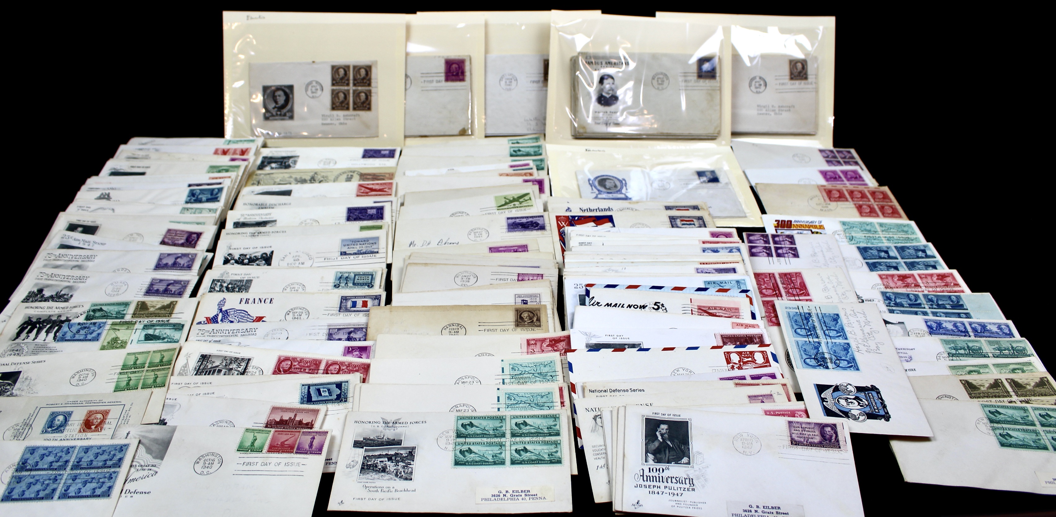 Over 270 Earlier U.S. First Day Covers, 1937 to 1949