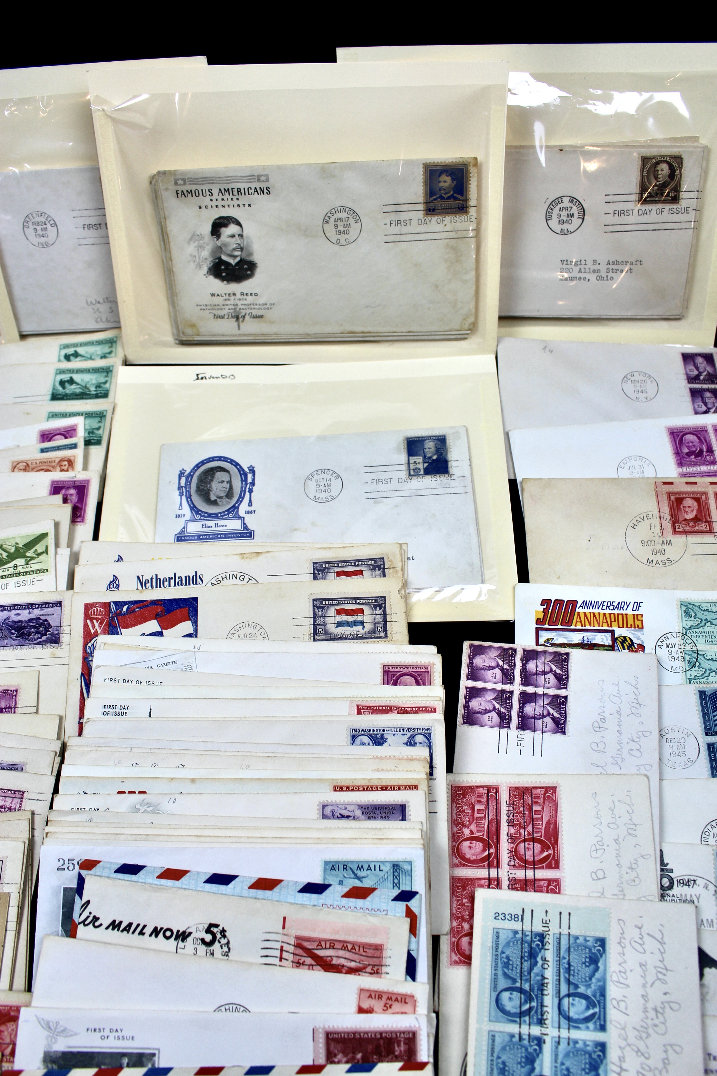Over 270 Earlier U.S. First Day Covers, 1937 to 1949