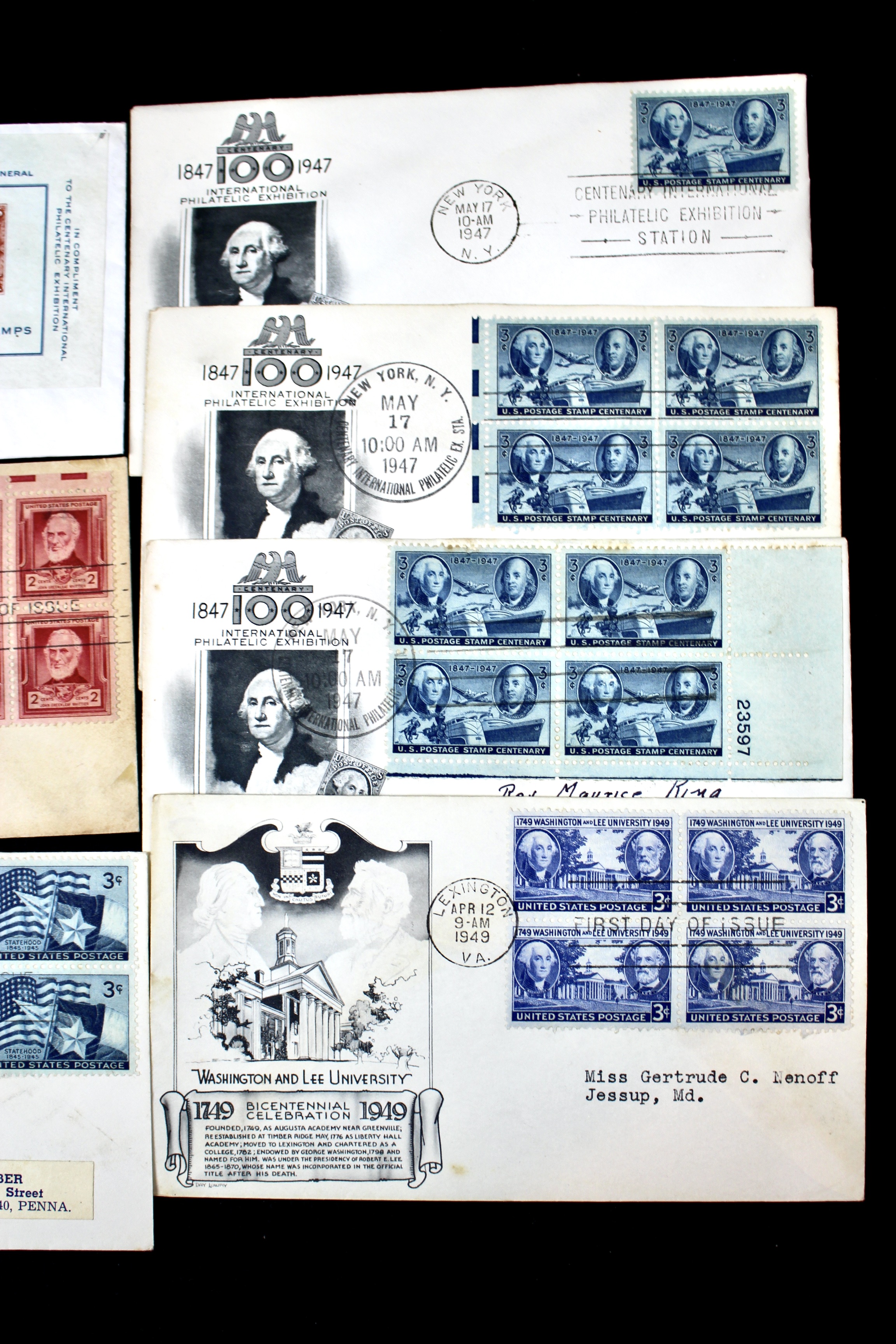 Over 270 Earlier U.S. First Day Covers, 1937 to 1949