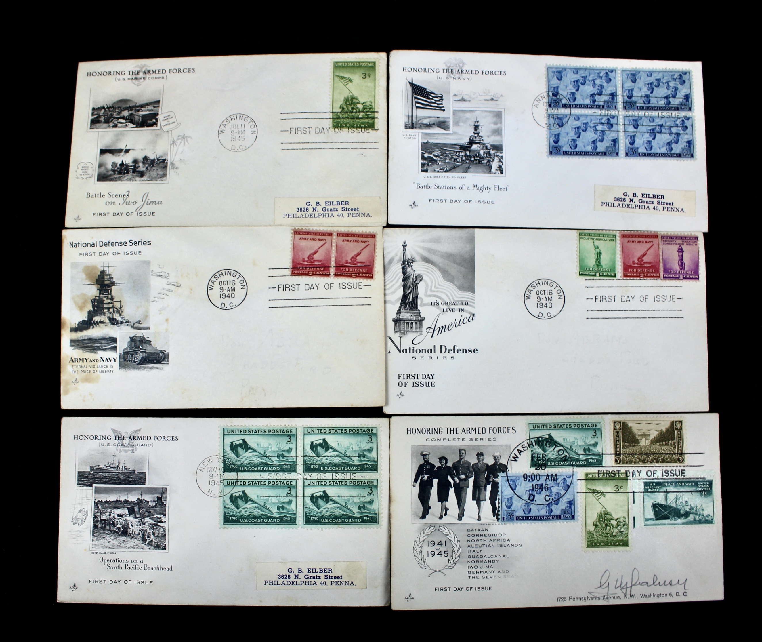 Over 270 Earlier U.S. First Day Covers, 1937 to 1949