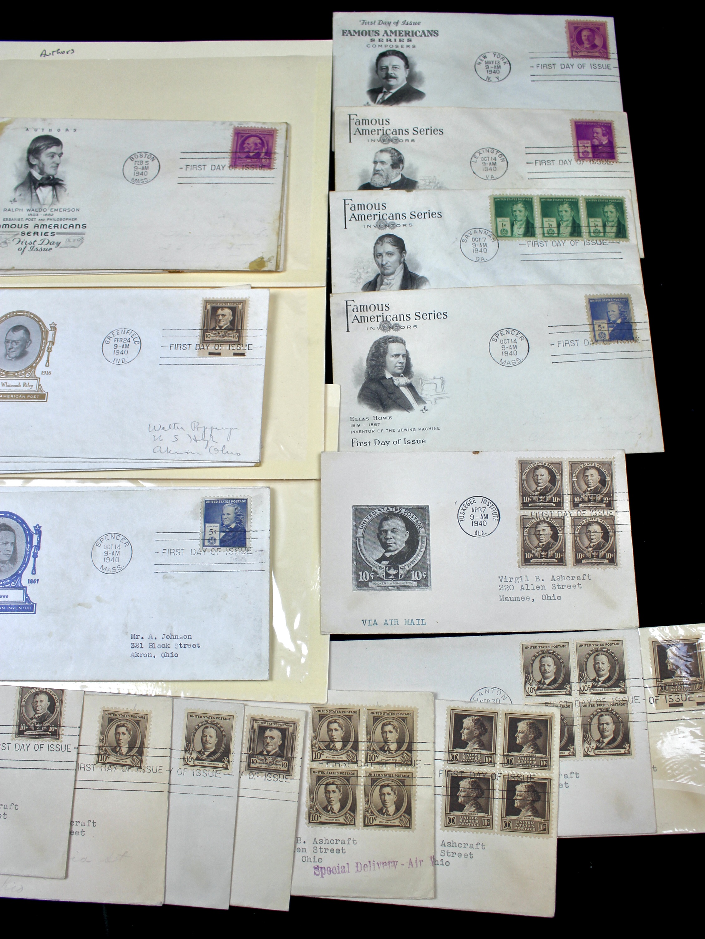 Over 270 Earlier U.S. First Day Covers, 1937 to 1949