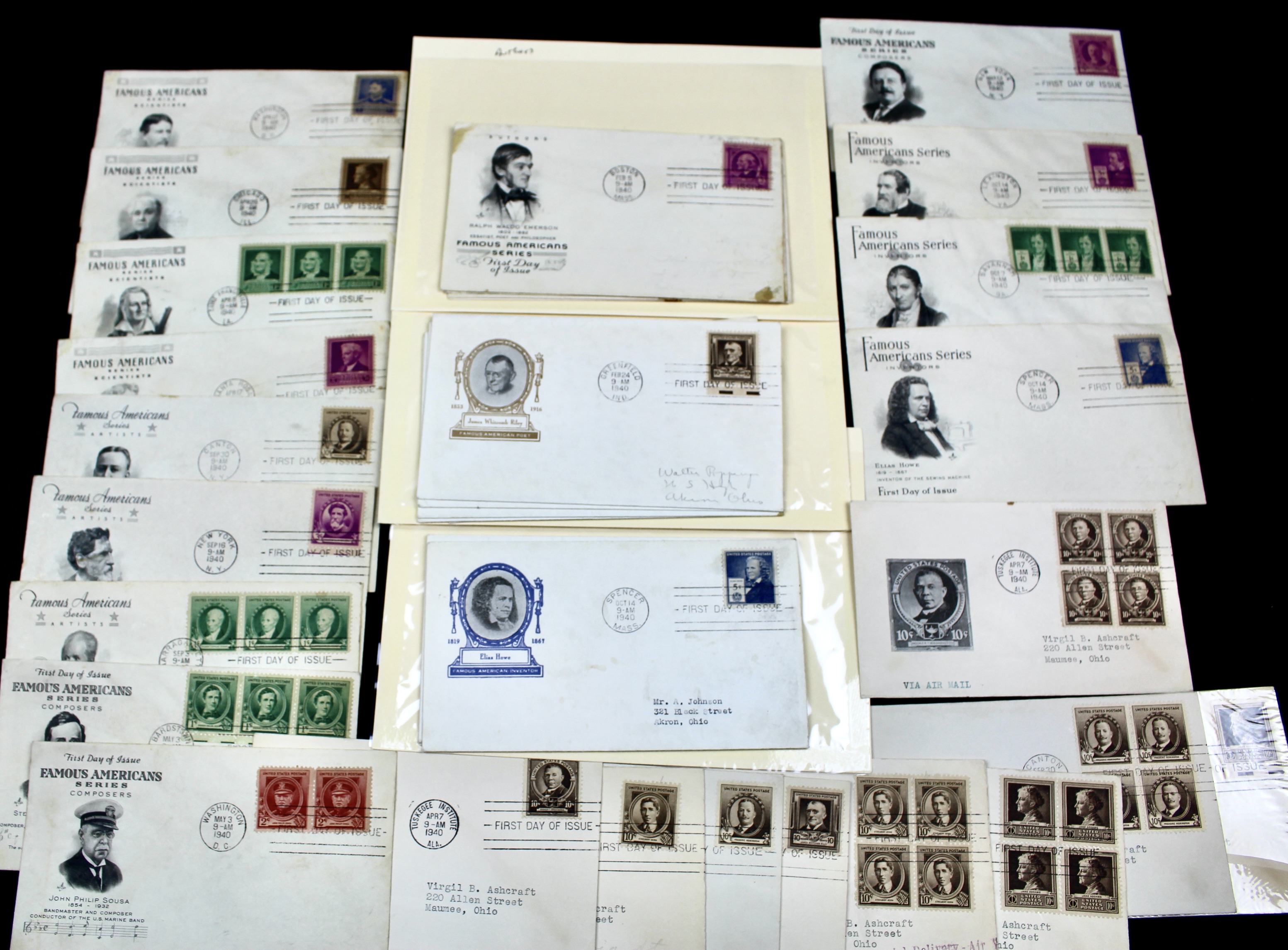 Over 270 Earlier U.S. First Day Covers, 1937 to 1949