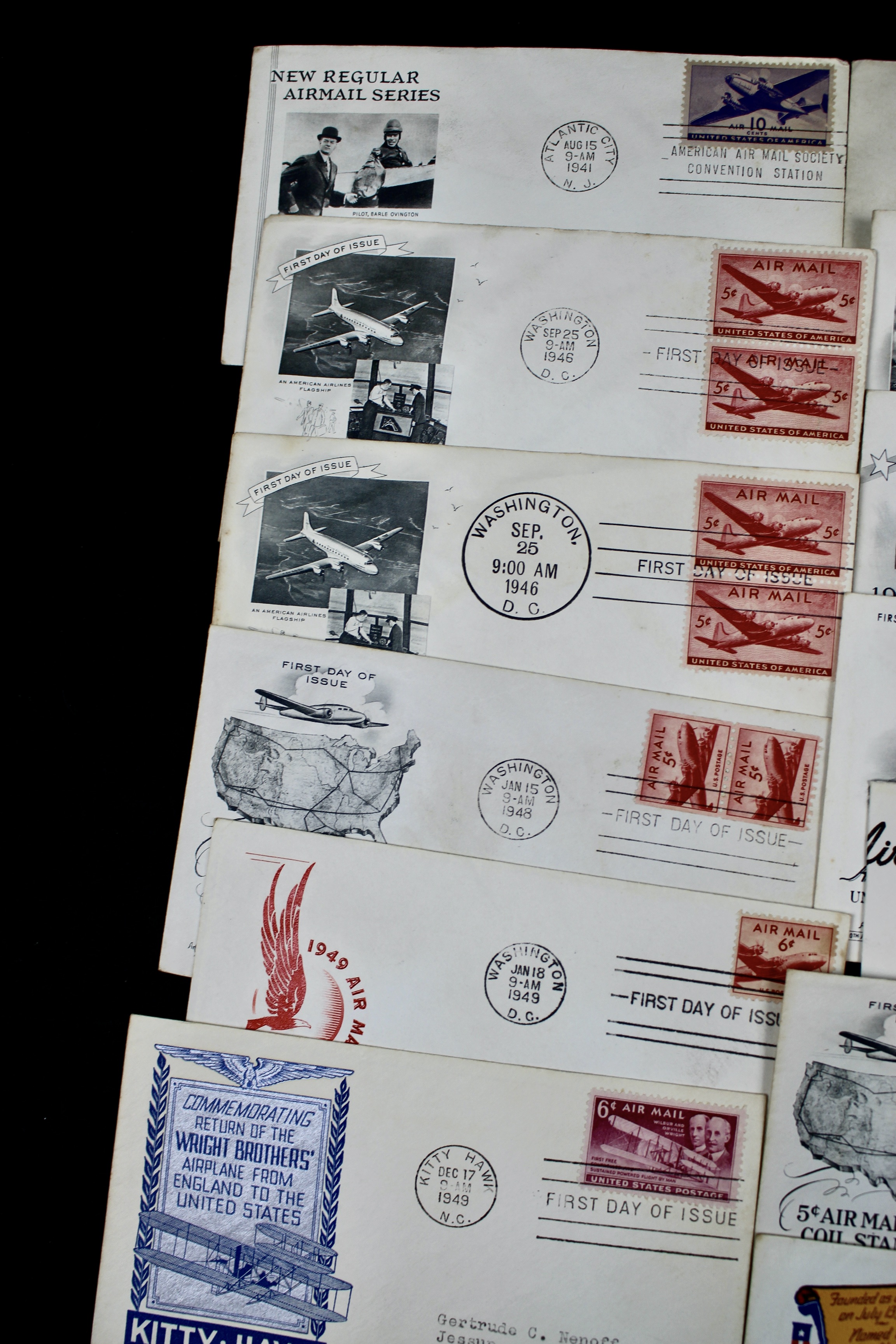 Over 270 Earlier U.S. First Day Covers, 1937 to 1949