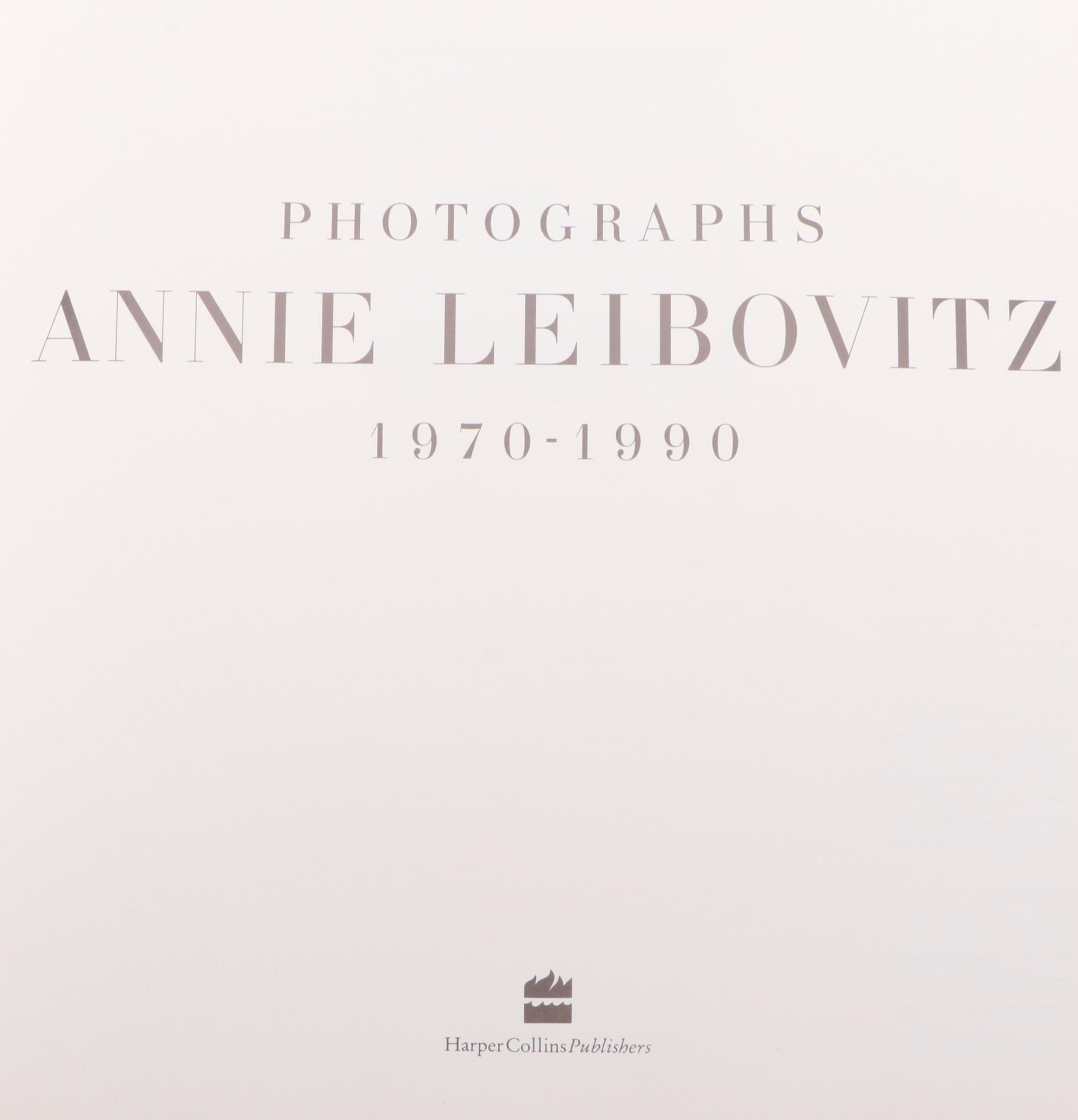 First Printing "Photographs, 1970–1990" by Annie Leibovitz, 1991