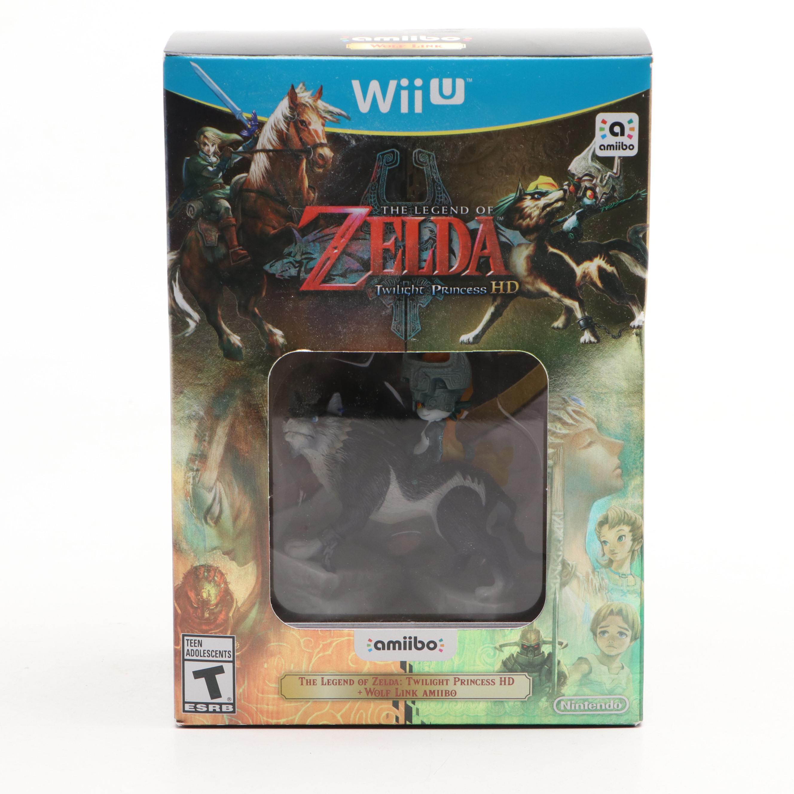 Wii U The Legend of Zelda: Twilight Princess HD Sealed Video Game with Amiibo