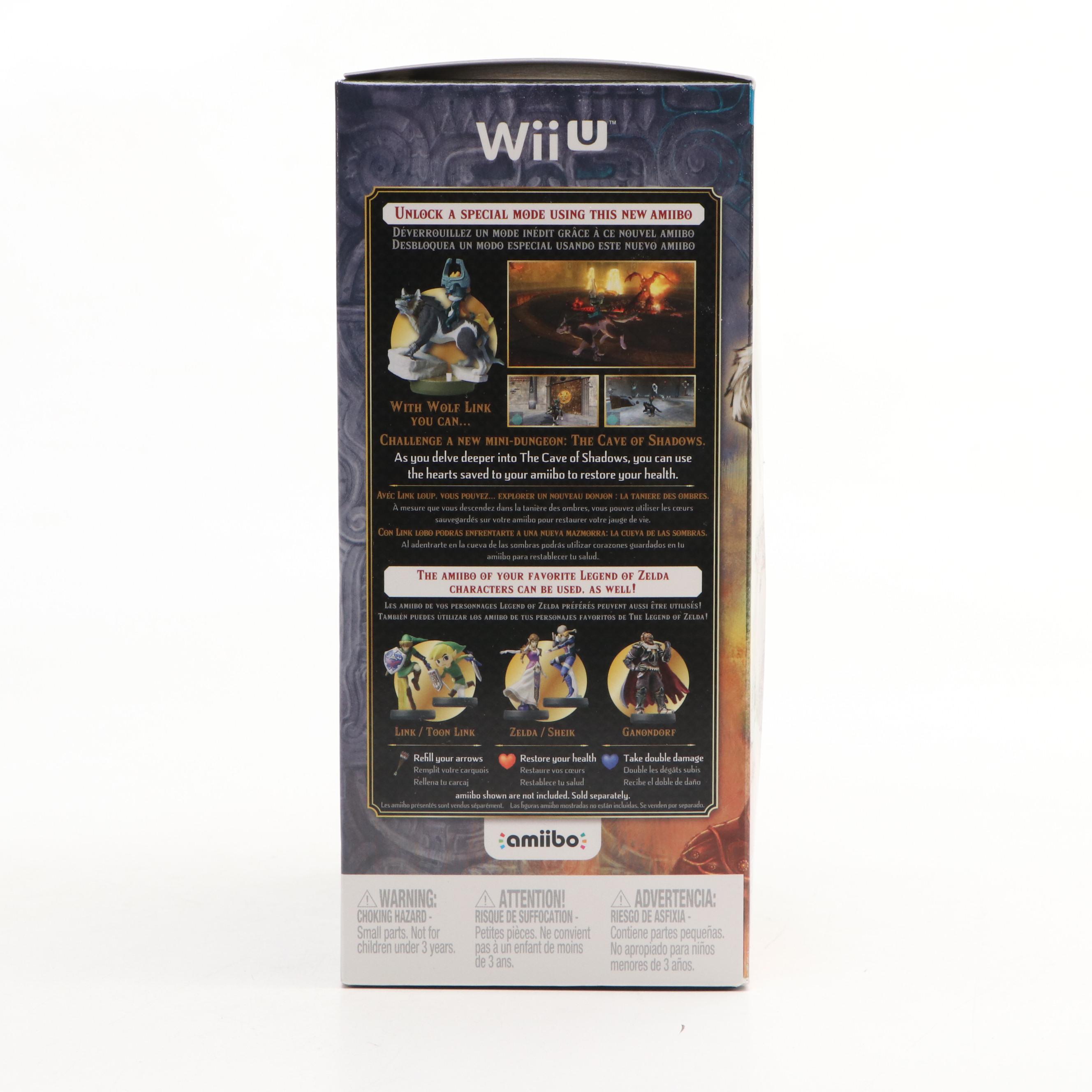 Wii U The Legend of Zelda: Twilight Princess HD Sealed Video Game with Amiibo