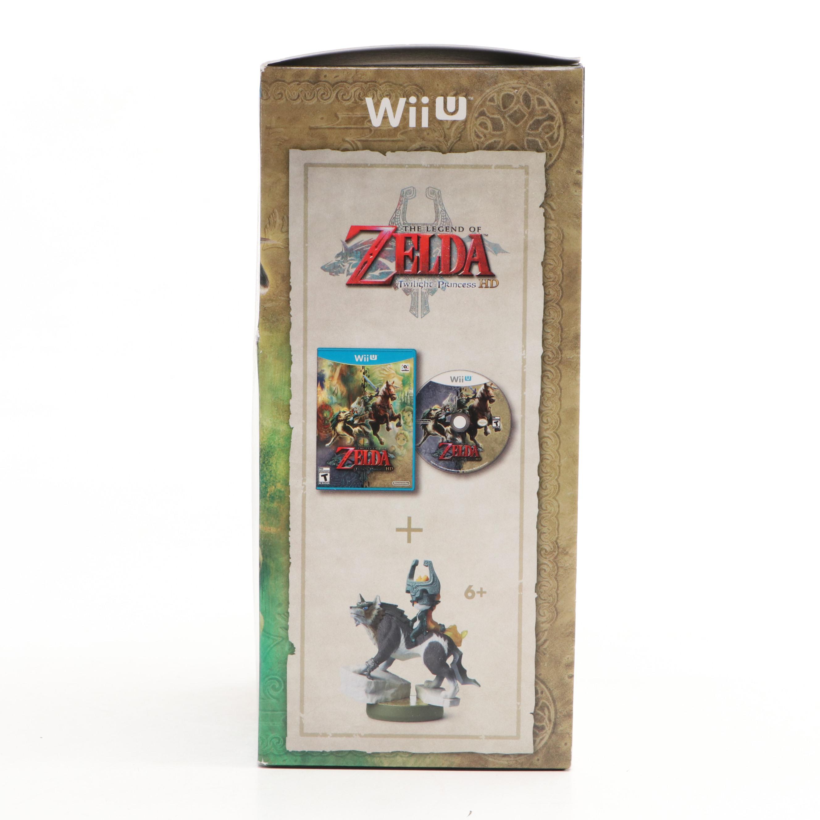 Wii U The Legend of Zelda: Twilight Princess HD Sealed Video Game with Amiibo