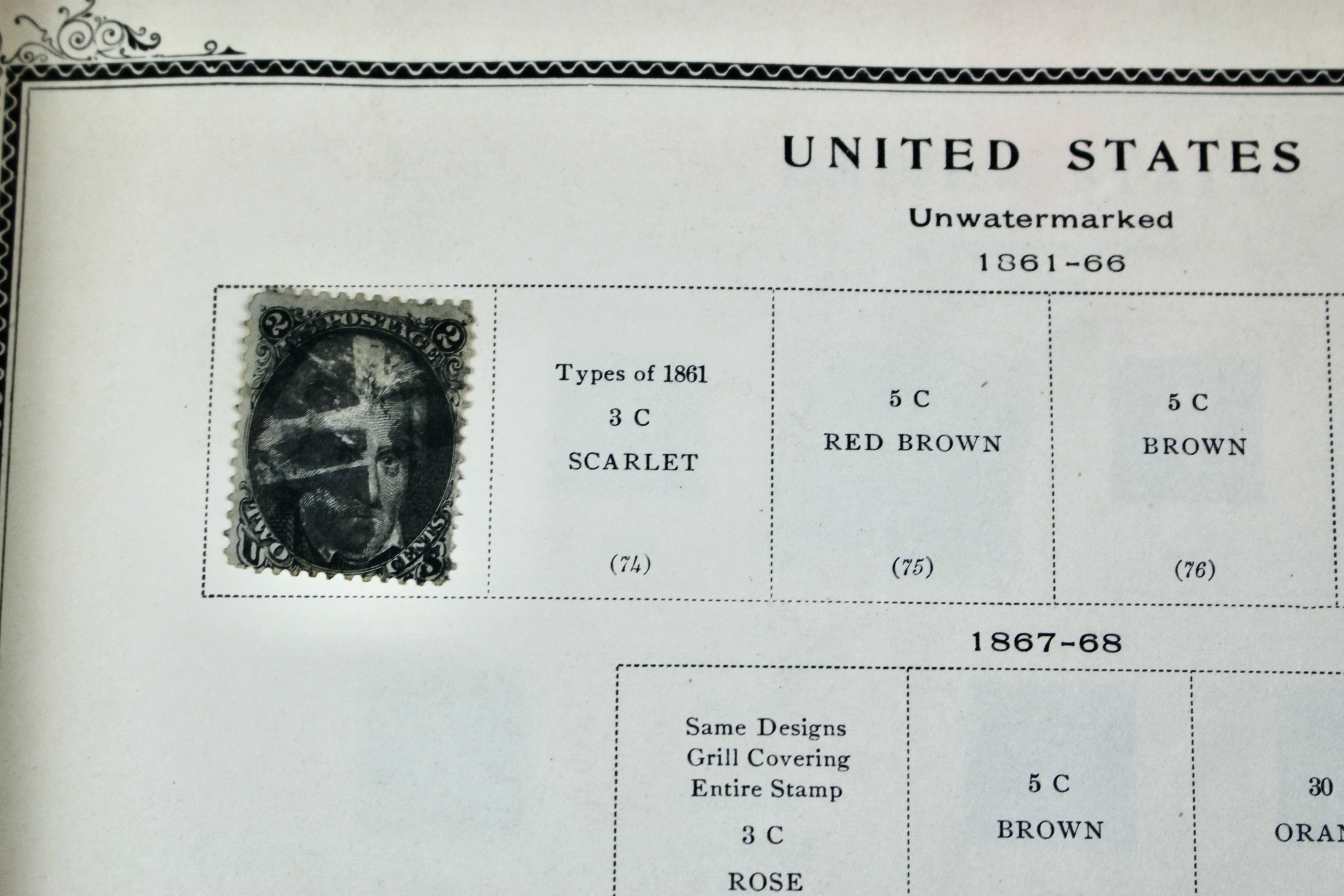 The American Album for United States Stamps, 1857 to 1960s