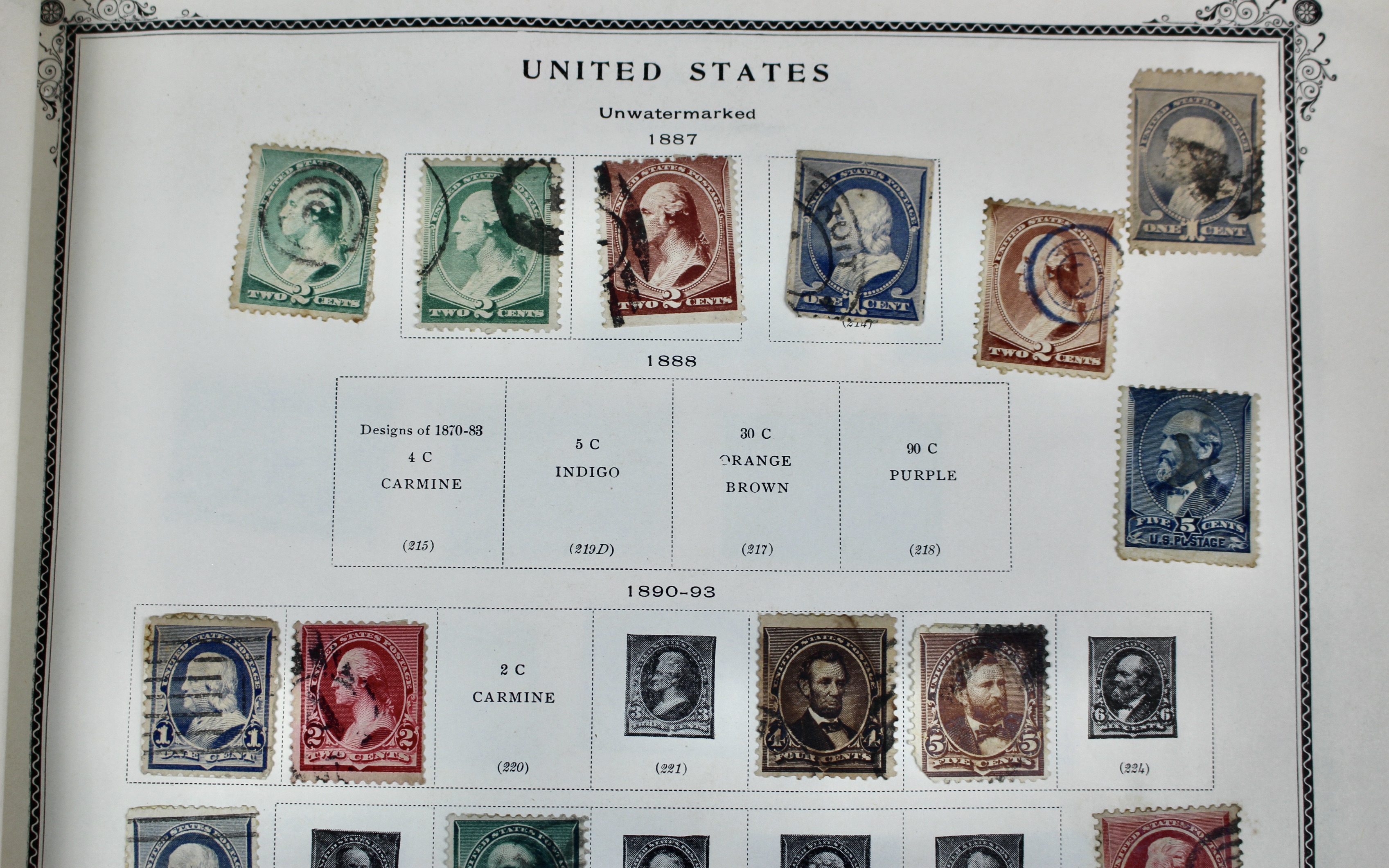 The American Album for United States Stamps, 1857 to 1960s