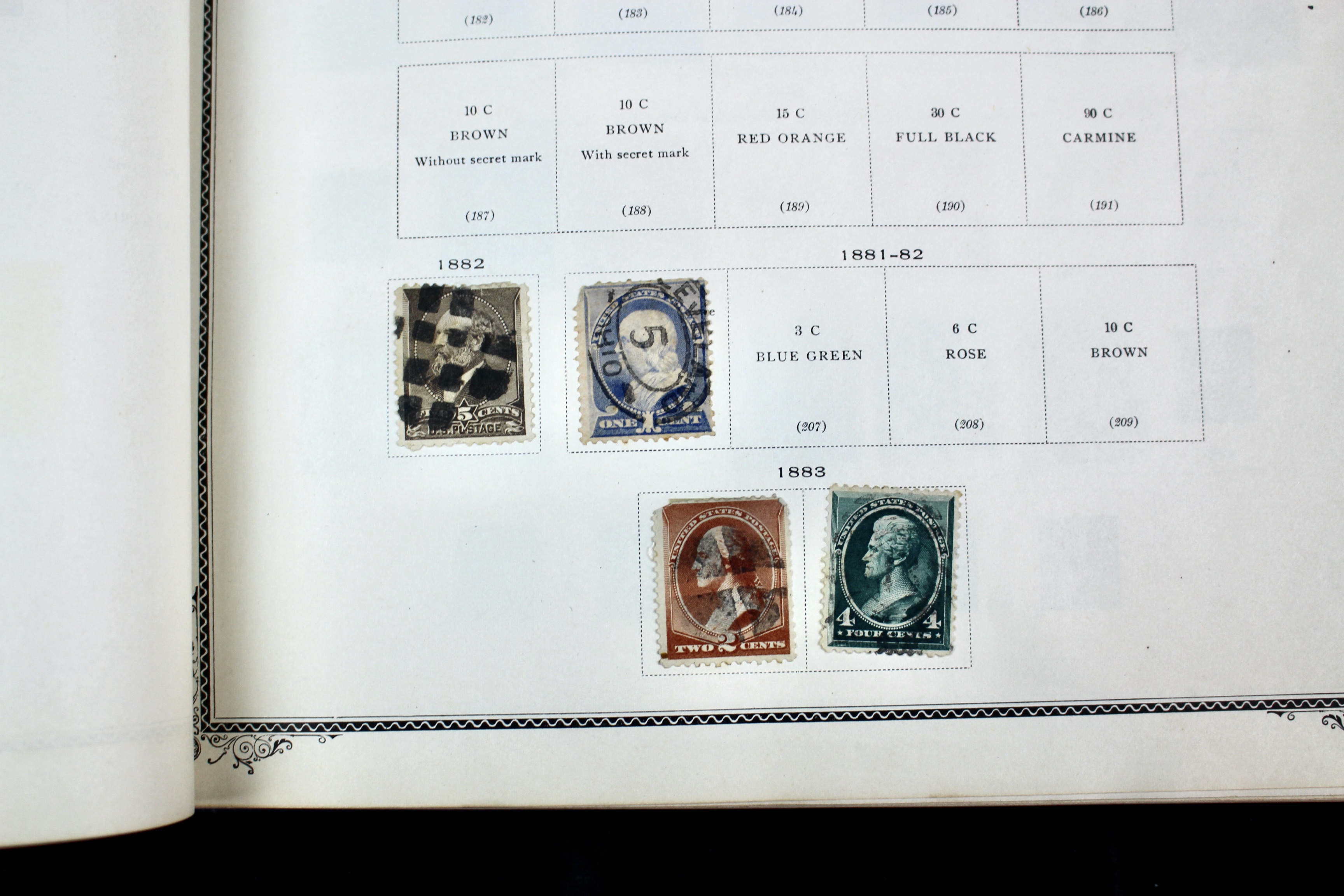 The American Album for United States Stamps, 1857 to 1960s