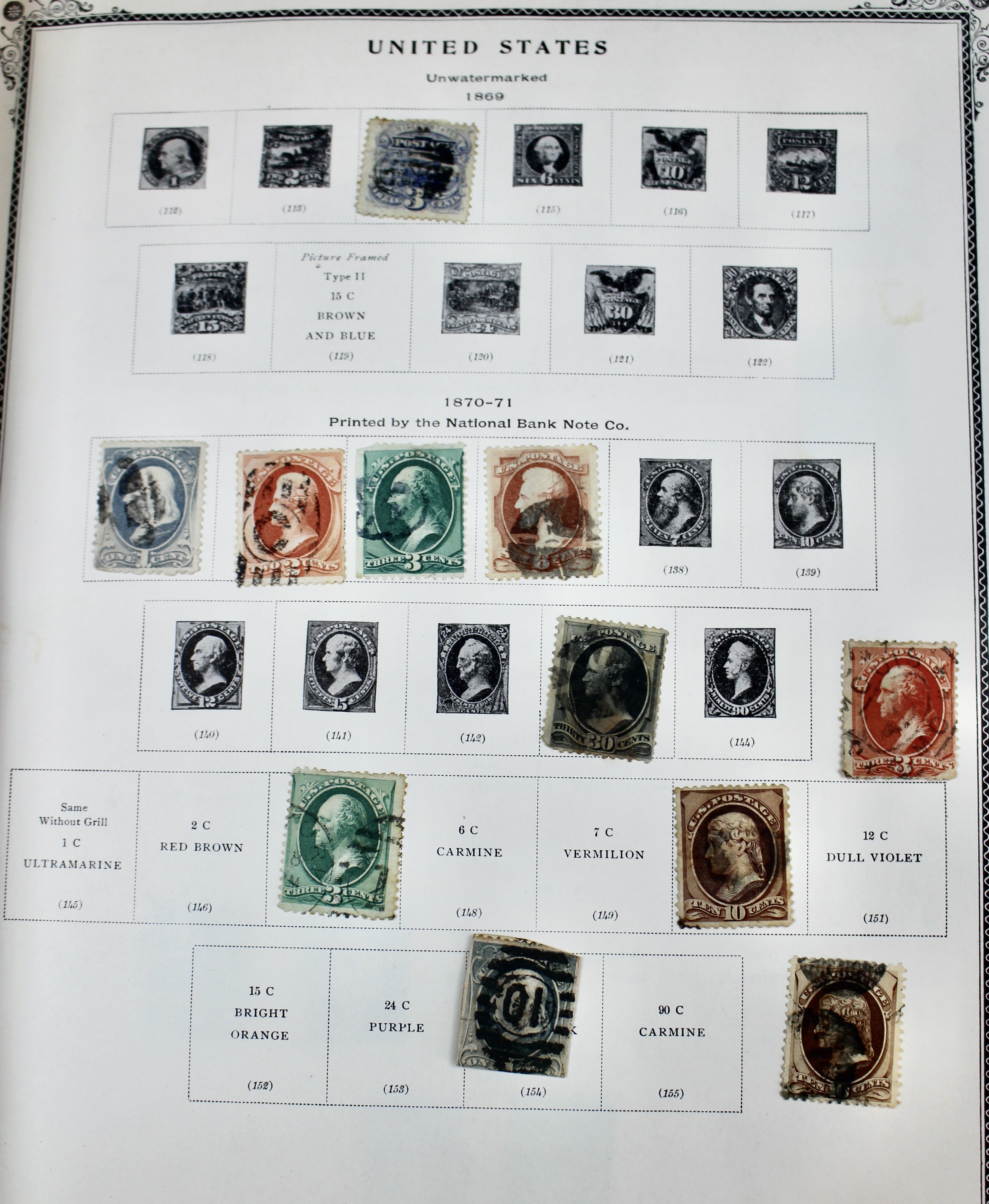 The American Album for United States Stamps, 1857 to 1960s