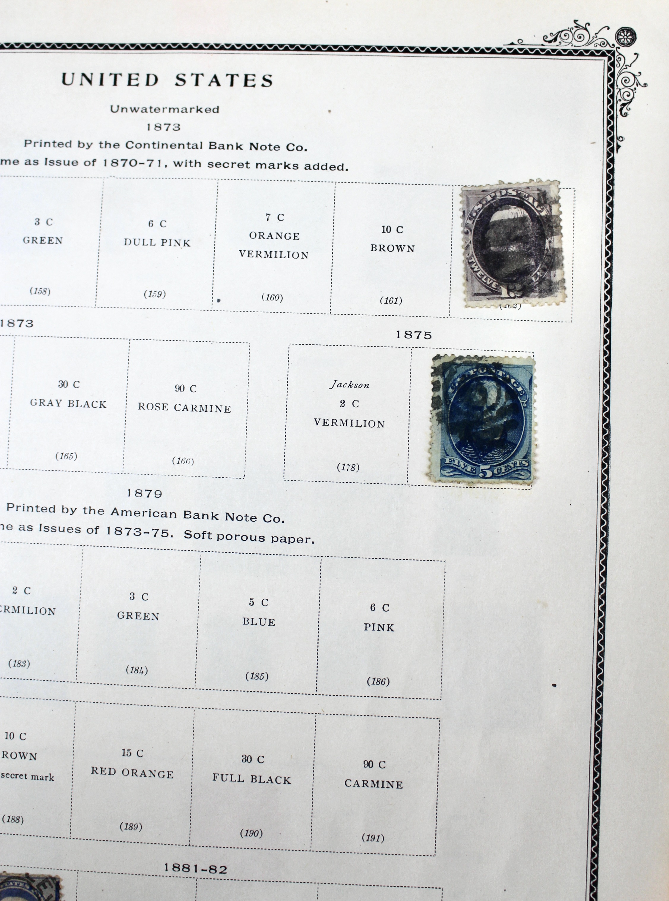 The American Album for United States Stamps, 1857 to 1960s