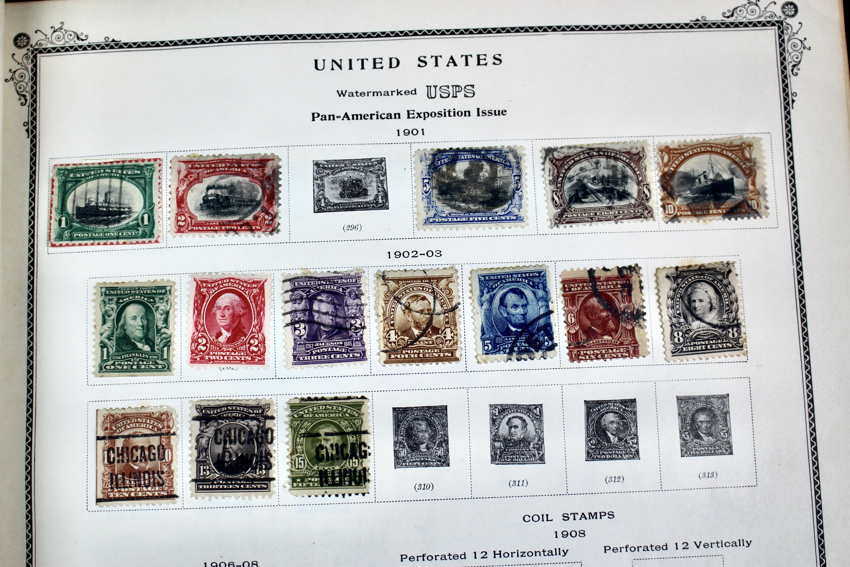 The American Album for United States Stamps, 1857 to 1960s