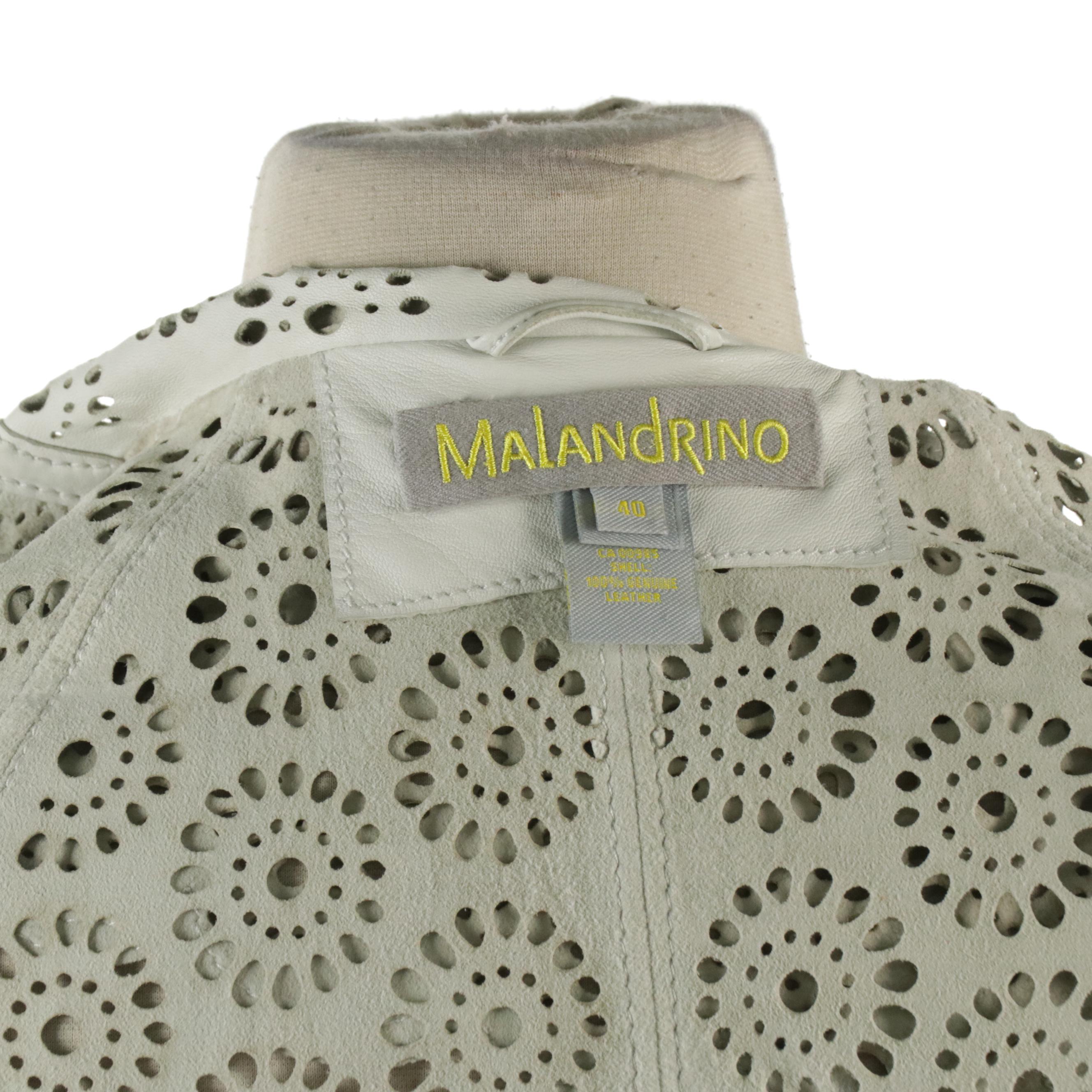 Malandrino Laser Cut Leather Jacket and Acne Studios Button-Up Shirt