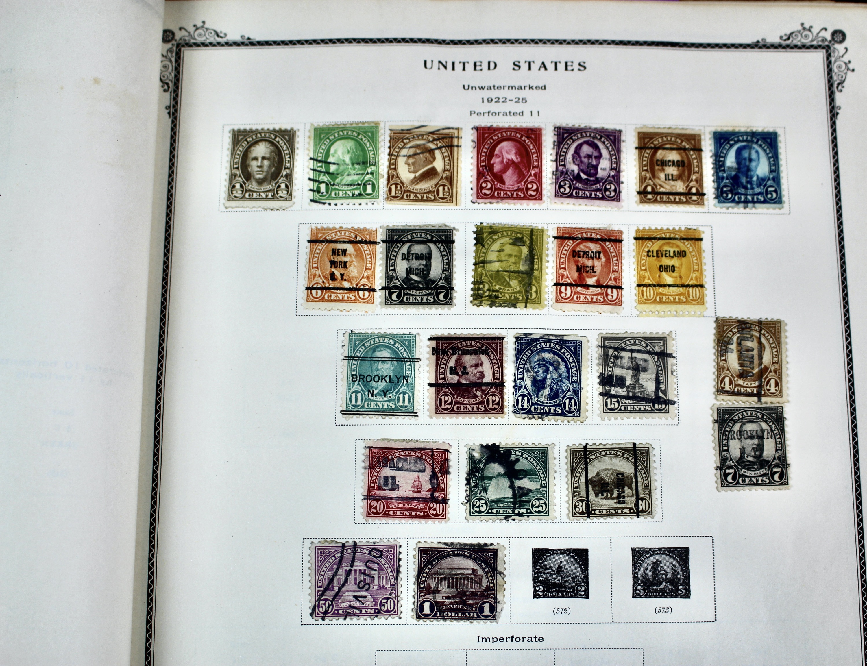 The American Album for United States Stamps, 1857 to 1960s