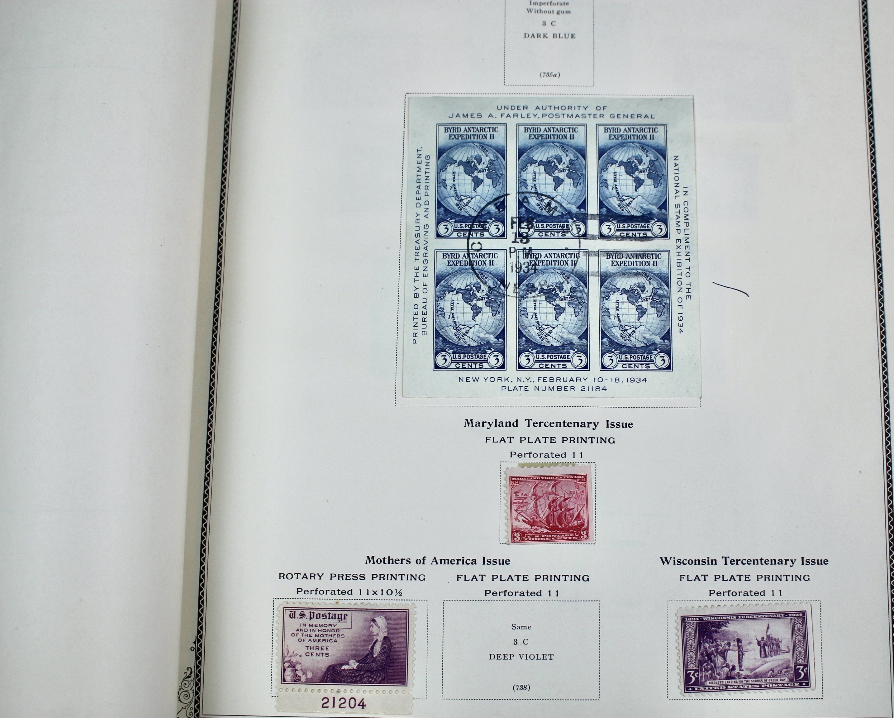 The American Album for United States Stamps, 1857 to 1960s