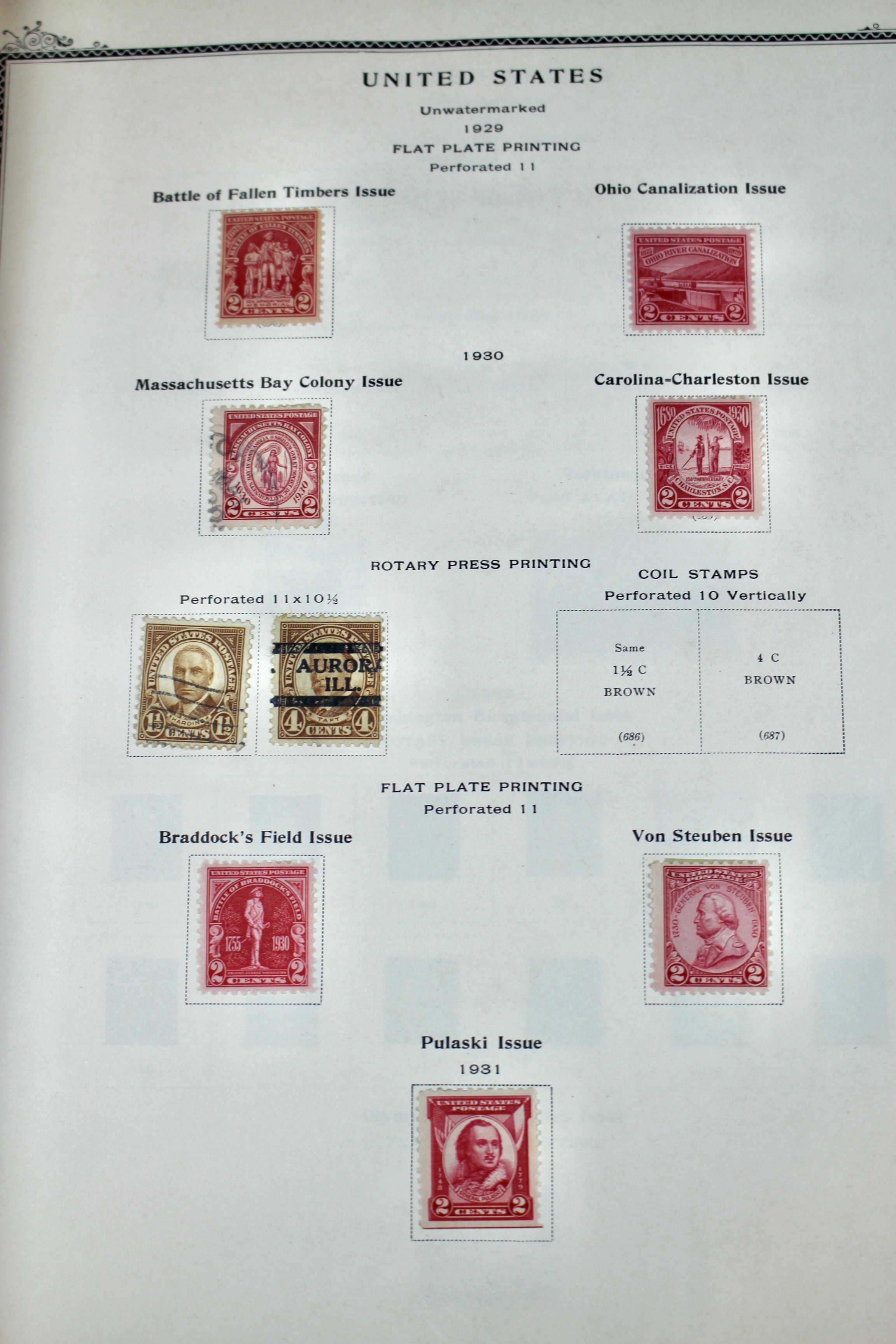 The American Album for United States Stamps, 1857 to 1960s