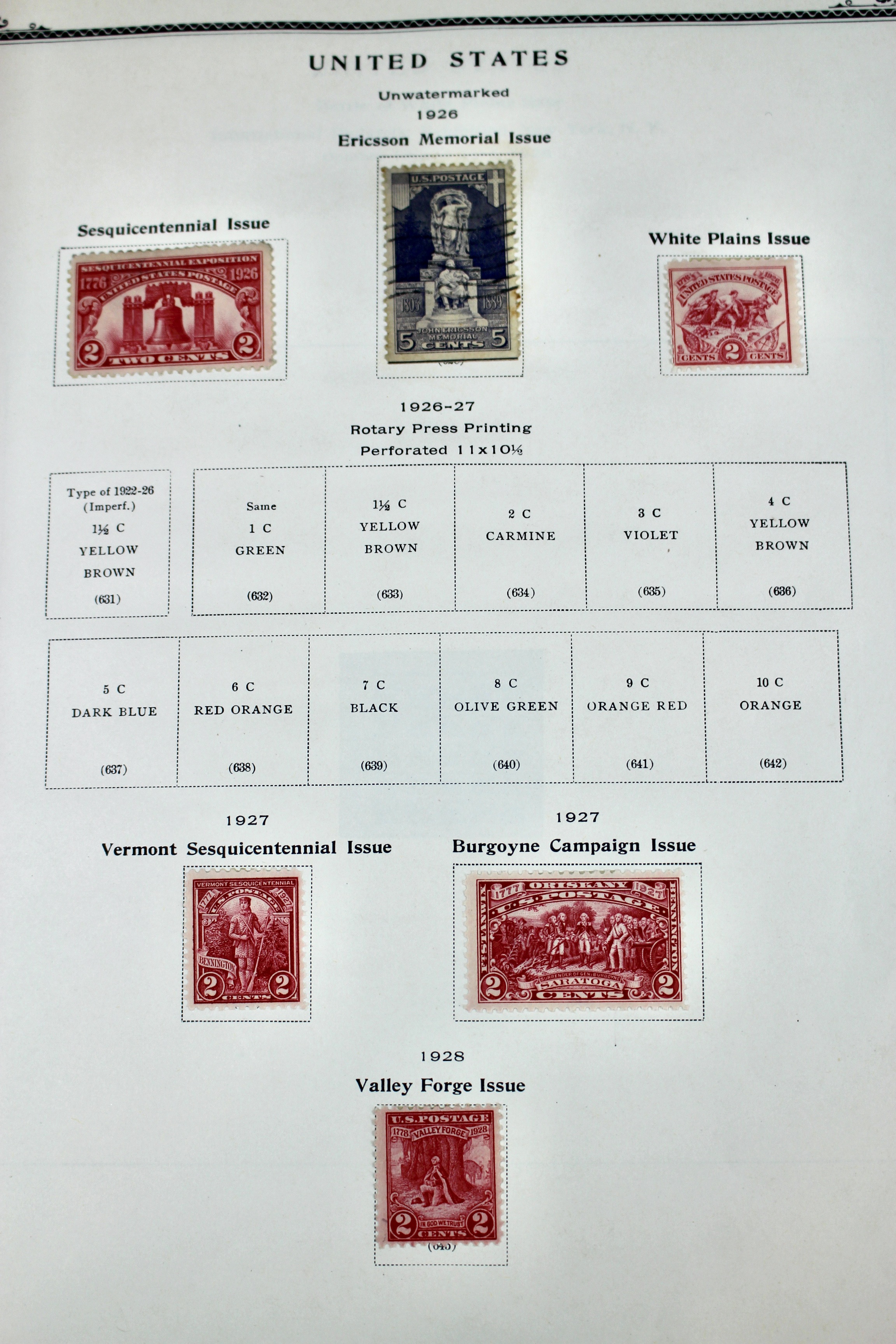 The American Album for United States Stamps, 1857 to 1960s