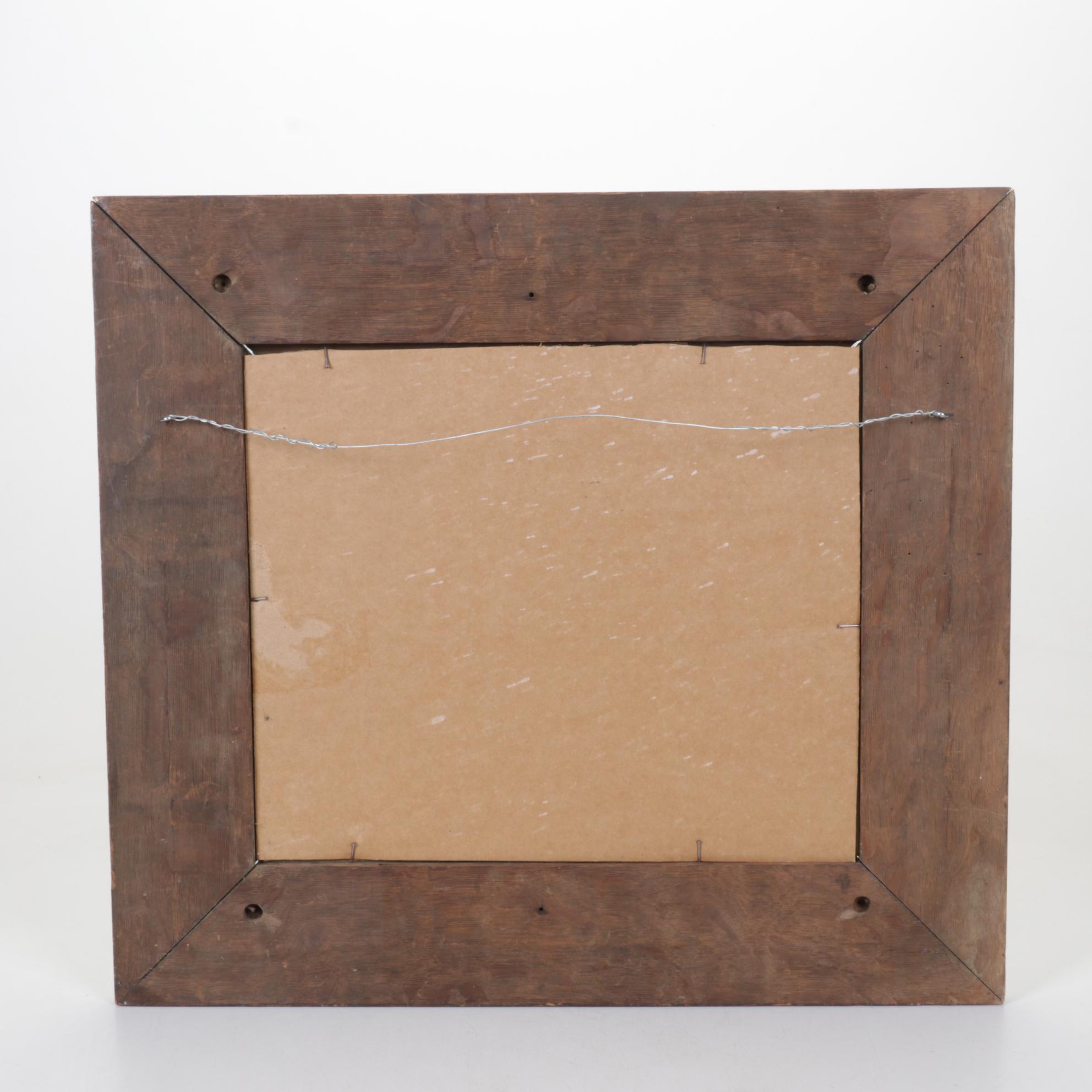 Offset Lithograph After E. I. Couse "The Weaver" for Santa Fe Railway Calendar