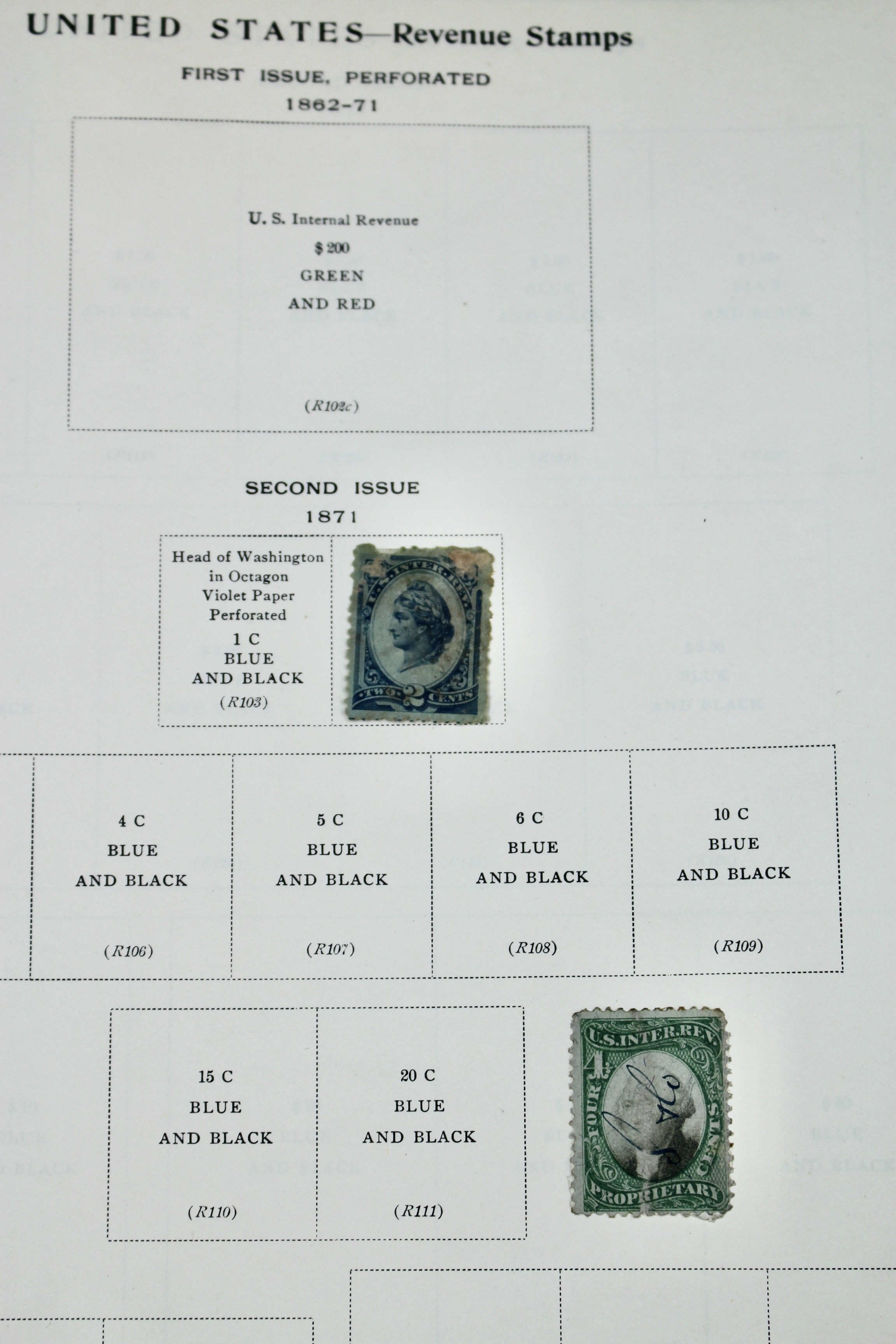 The American Album for United States Stamps, 1857 to 1960s