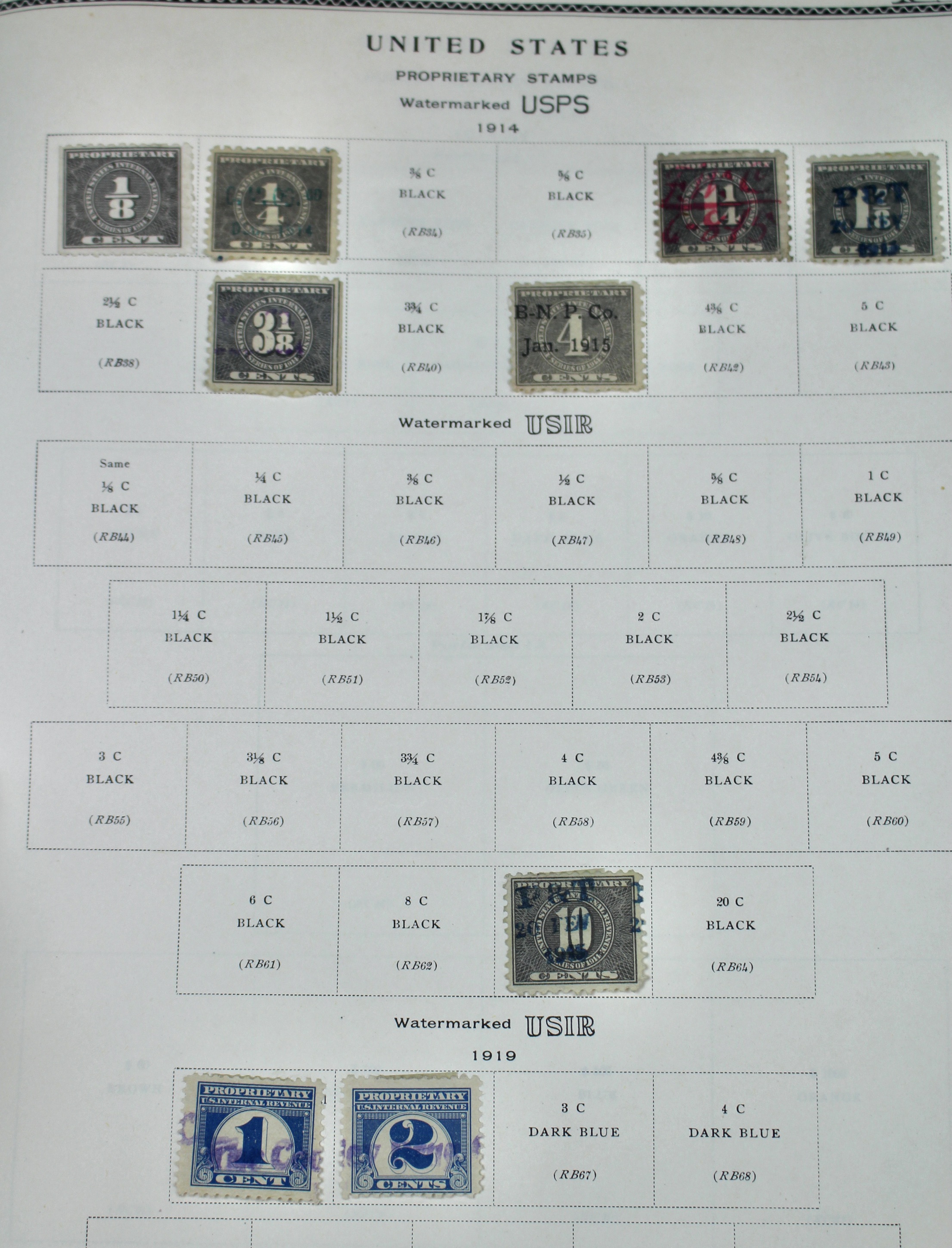 The American Album for United States Stamps, 1857 to 1960s