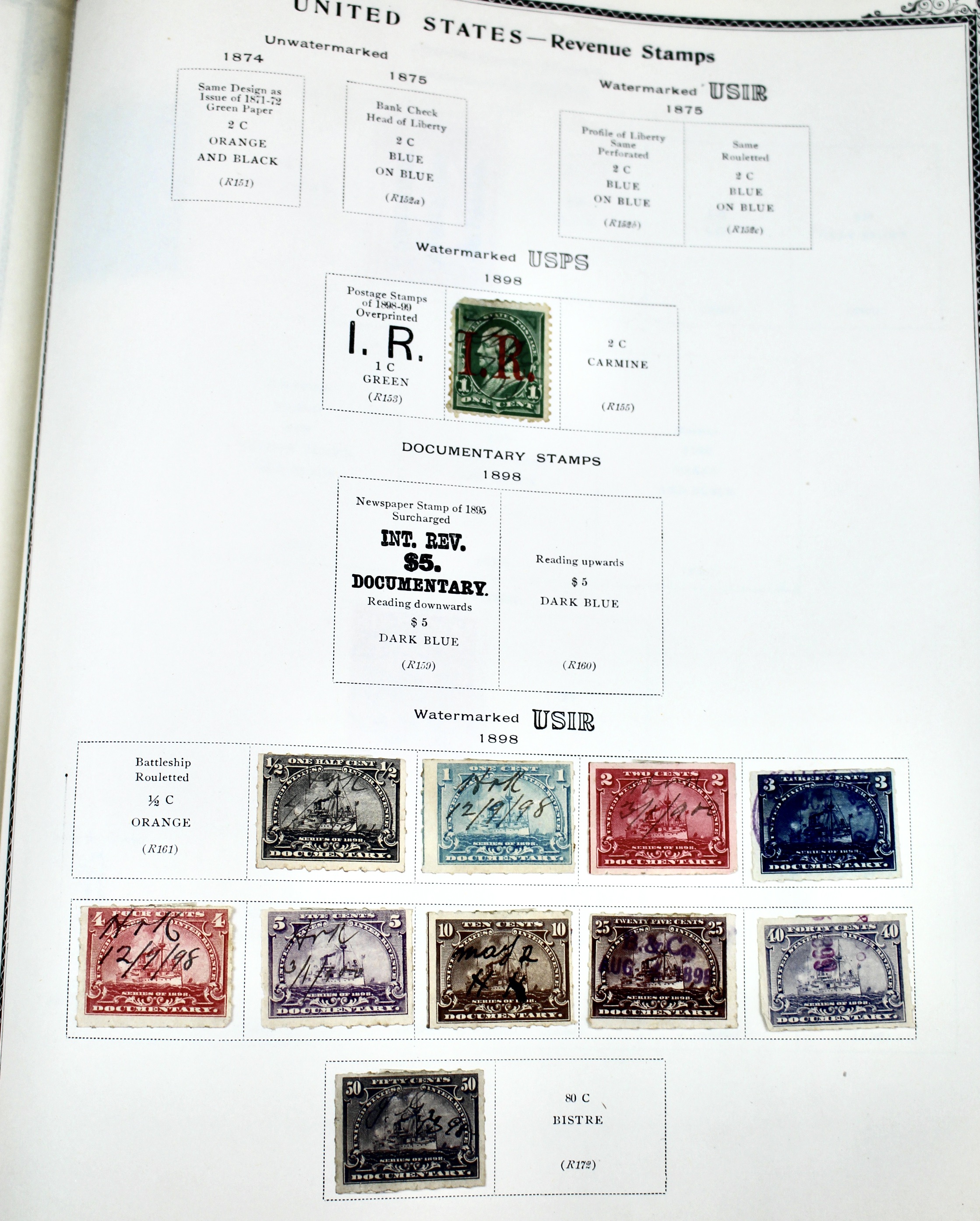 The American Album for United States Stamps, 1857 to 1960s