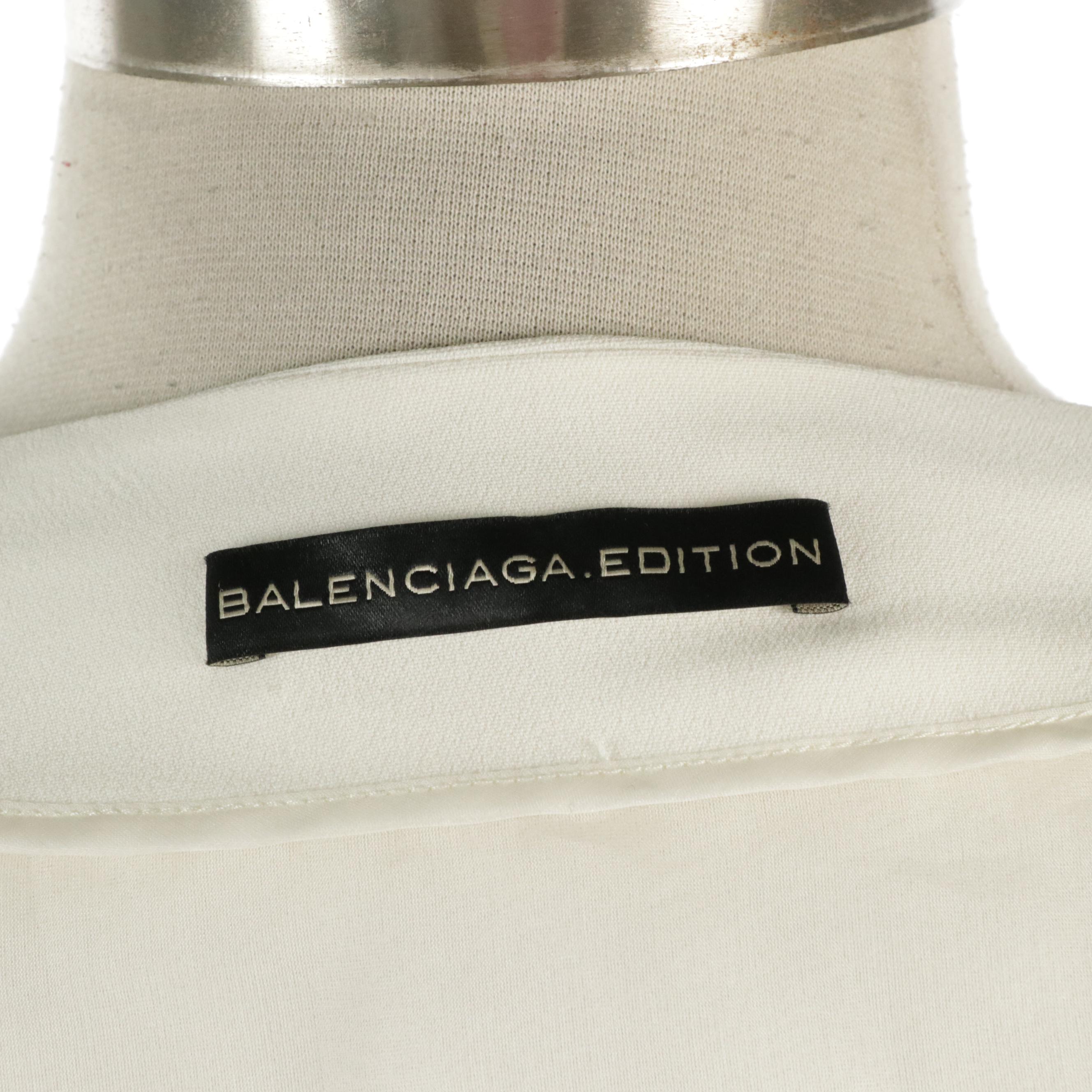Balenciaga.Edition Textured Silk Bolero Jackets and Sleeveless Top with Bow