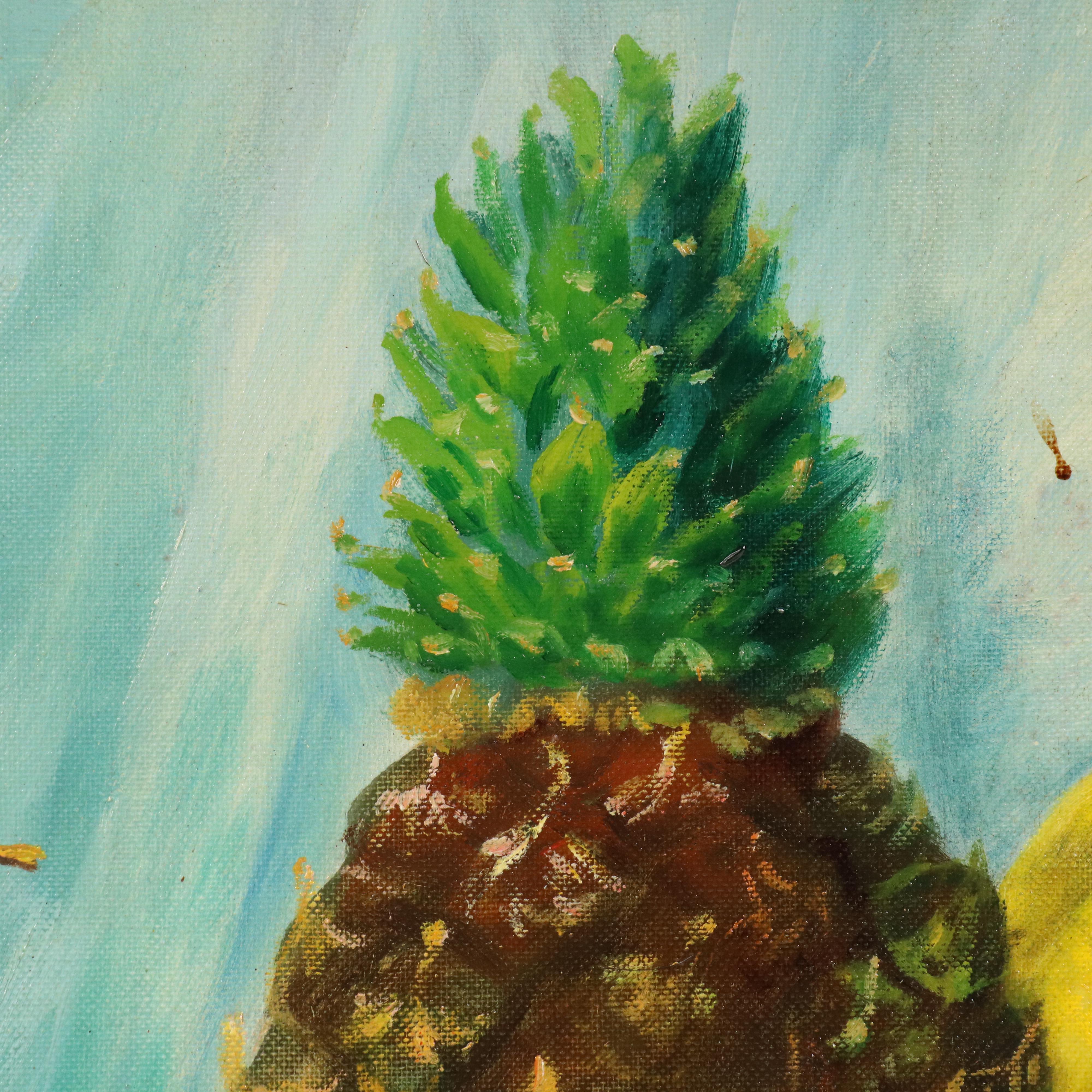 Still Life Oil Painting "Fruit," 1959