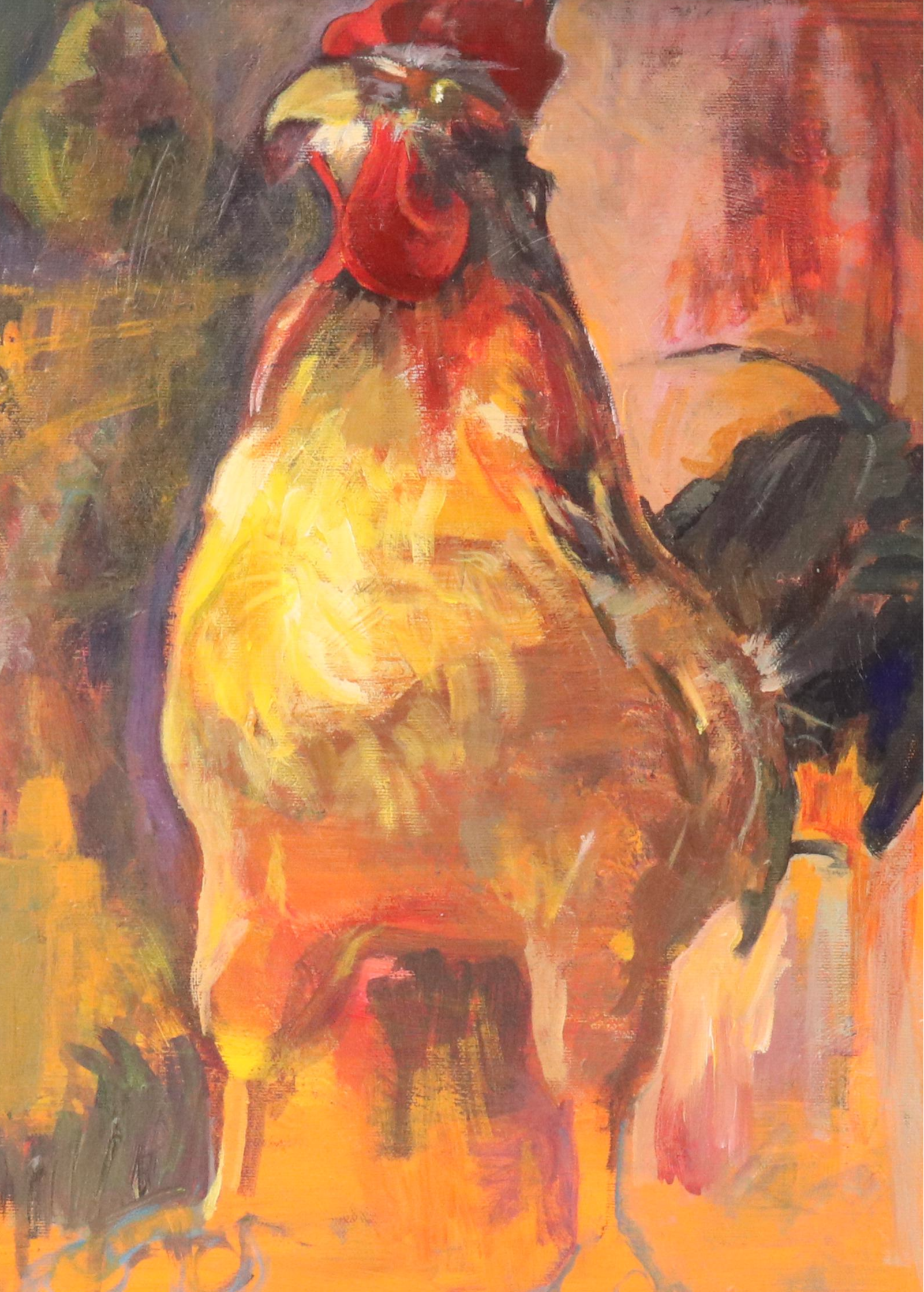 Oil Painting of Rooster, Late 20th/ 21st Century