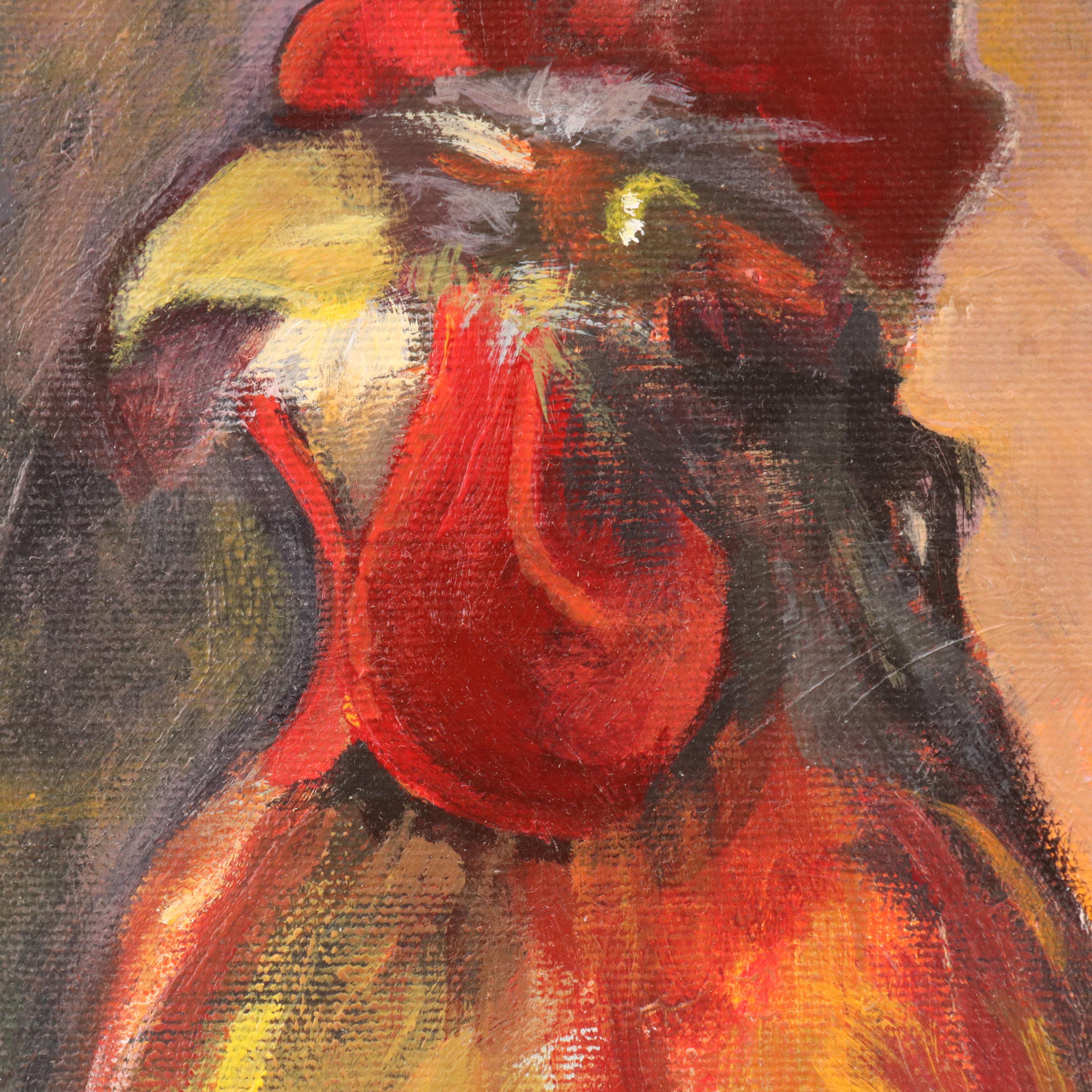 Oil Painting of Rooster, Late 20th/ 21st Century