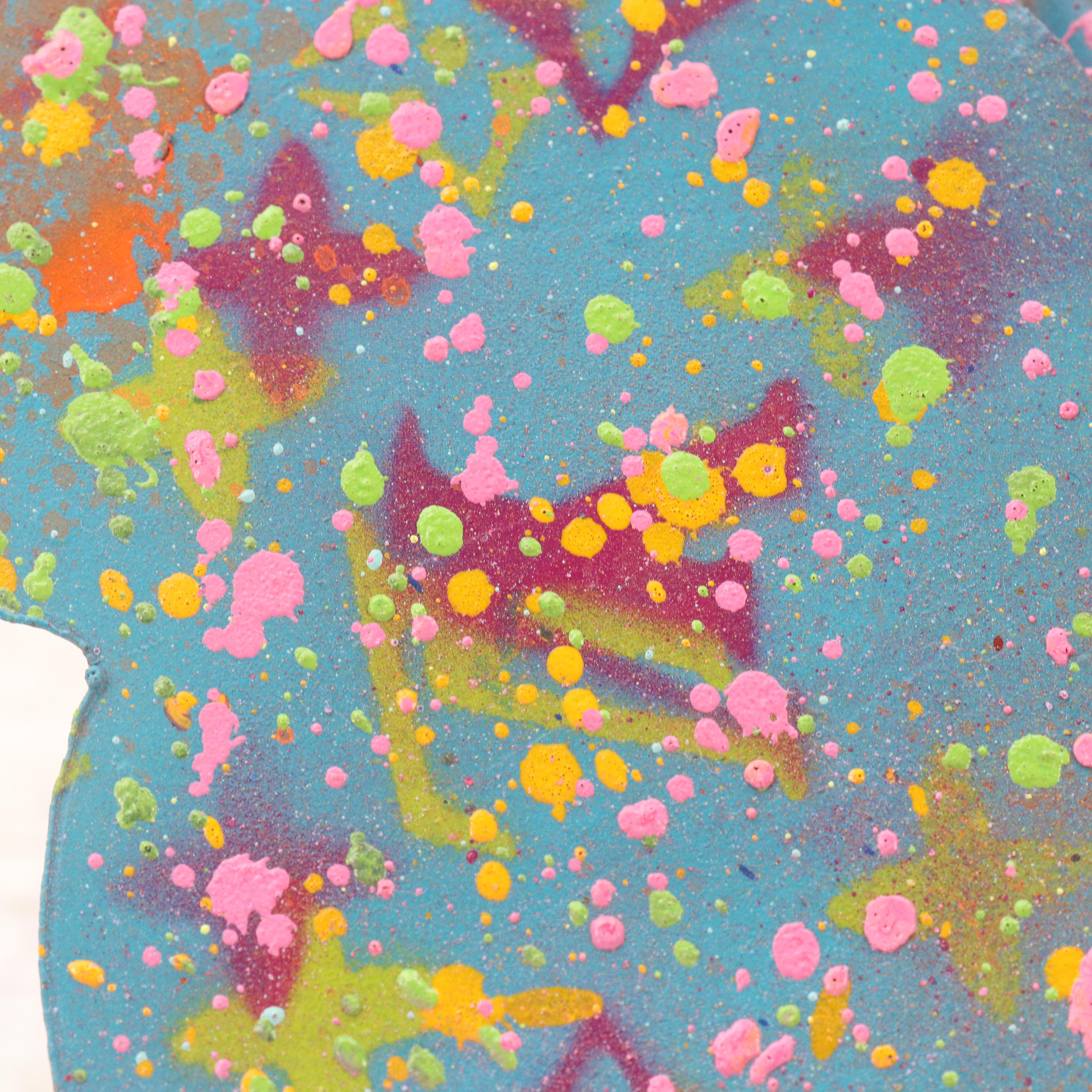 E.M. Zax Painted Metal Butterfly Sculpture, 2024