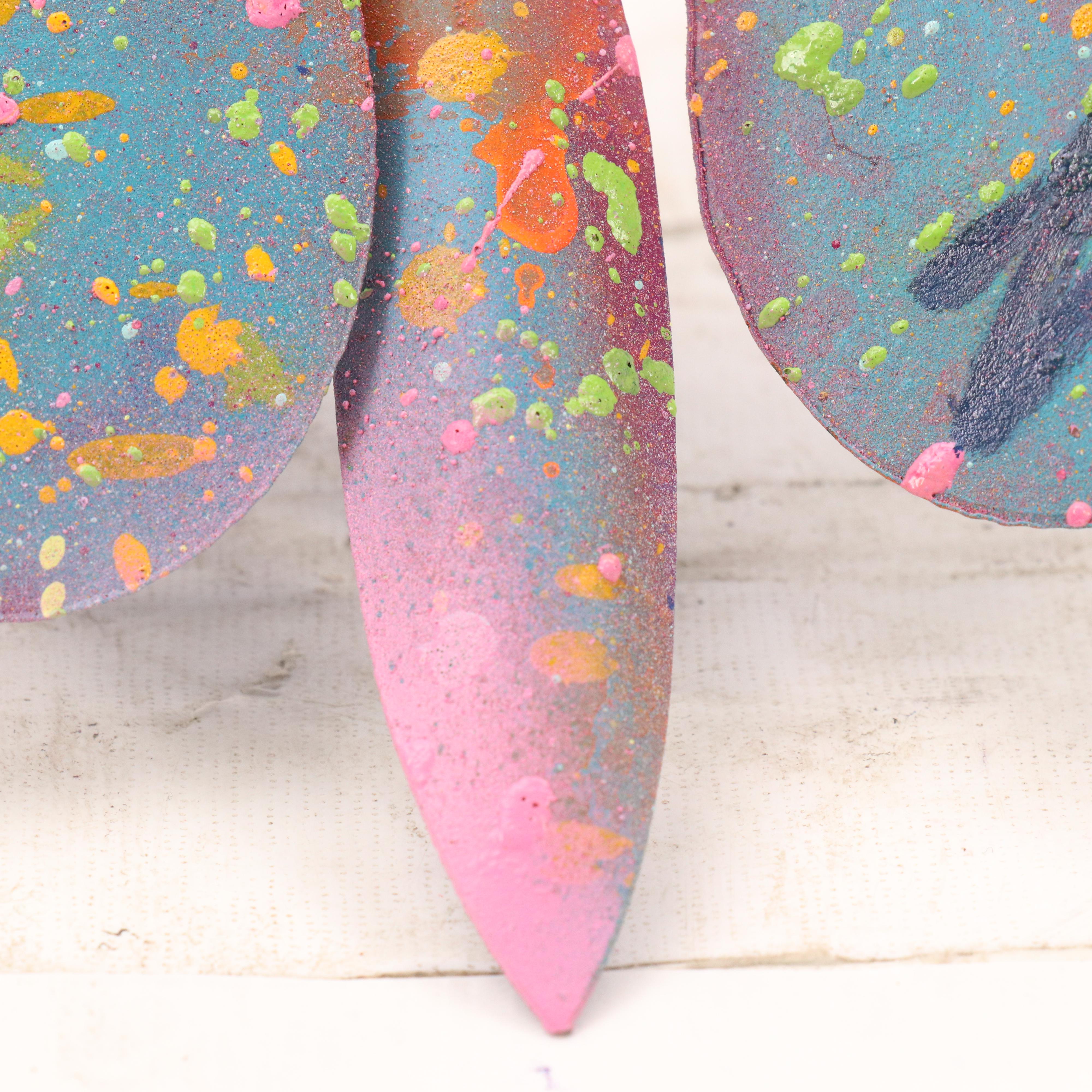 E.M. Zax Painted Metal Butterfly Sculpture, 2024