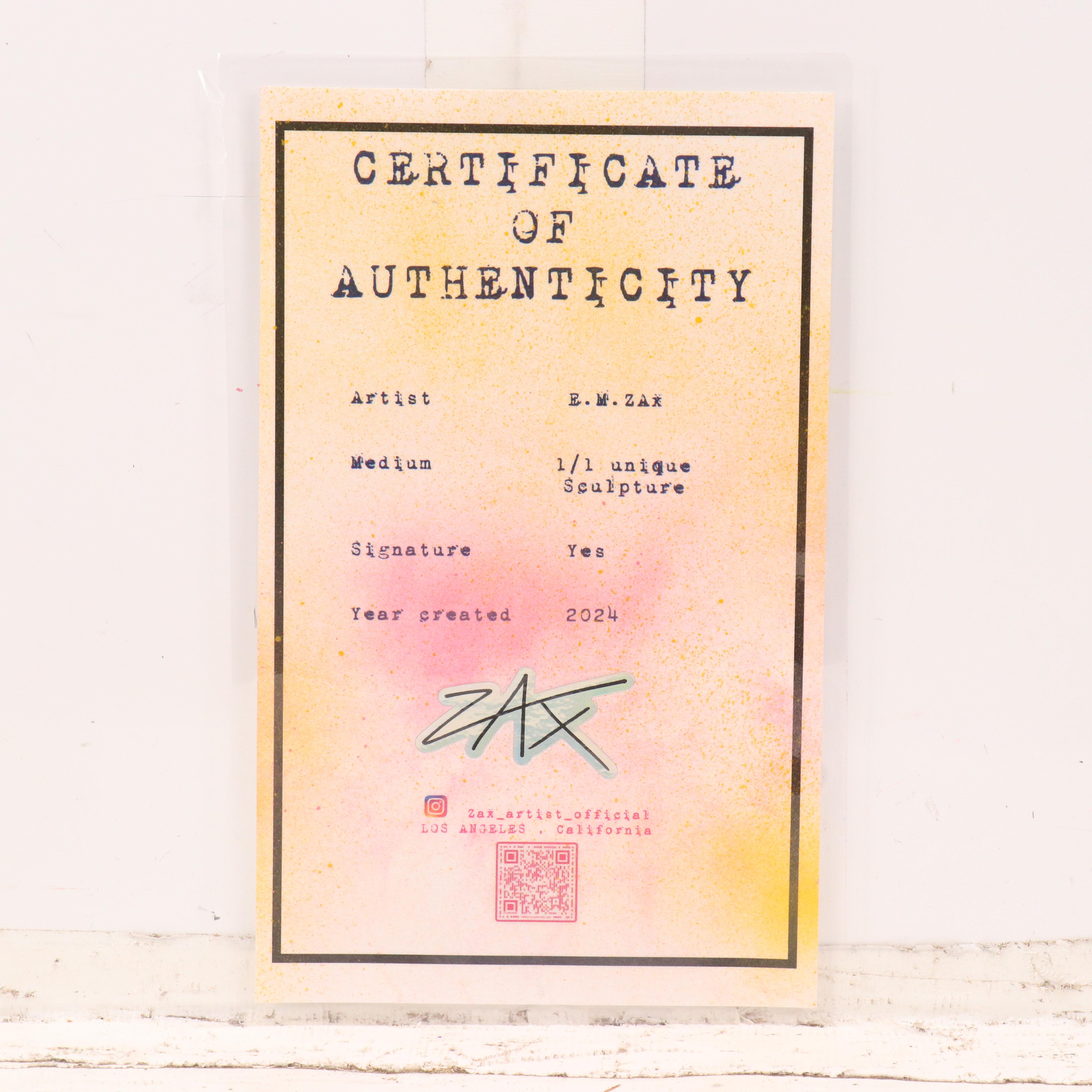 E.M. Zax Painted Metal Butterfly Sculpture, 2024