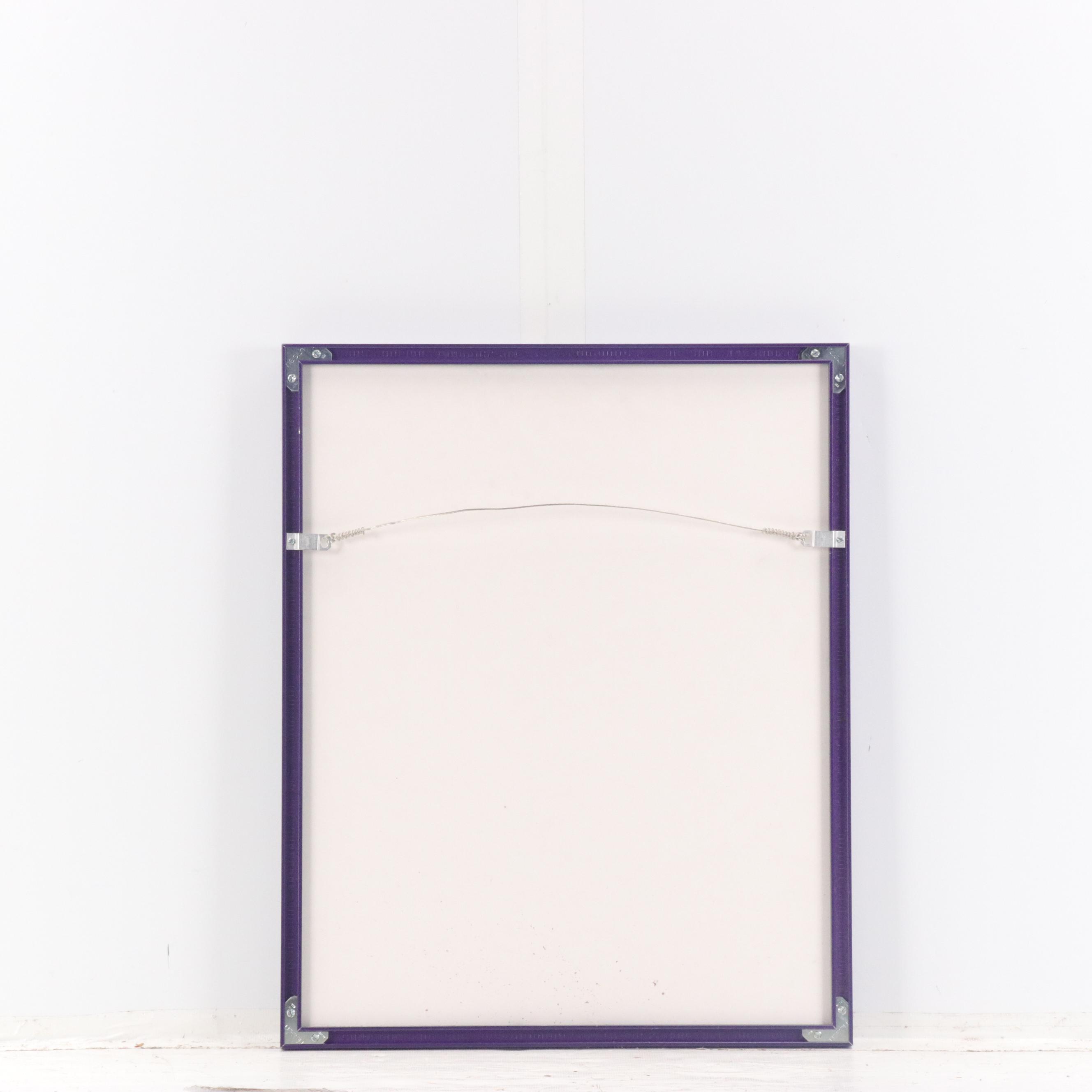 Multicolor Collaged Floral Painting, Circa 2000